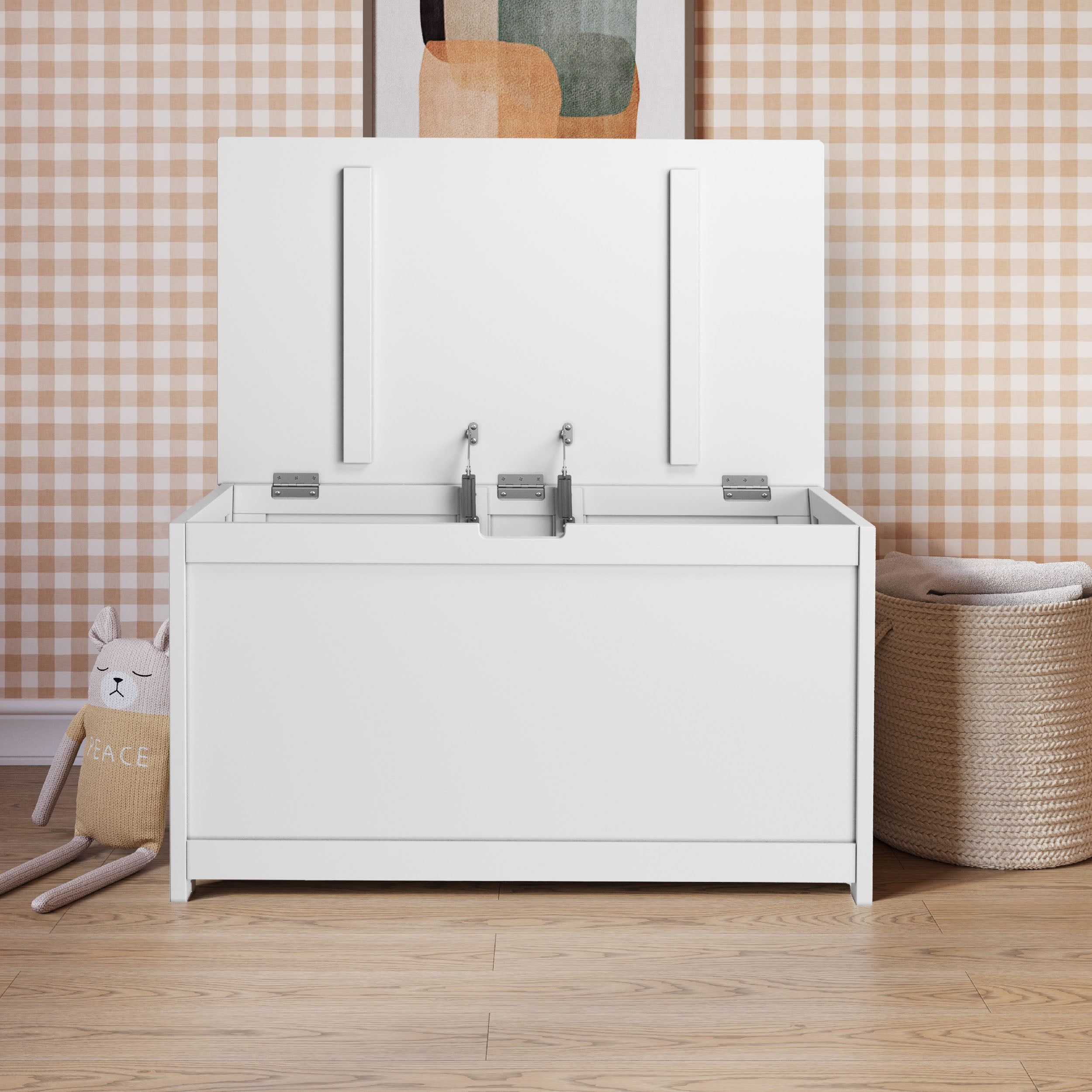 Harmony 33" Kids Toy Box, Matte White