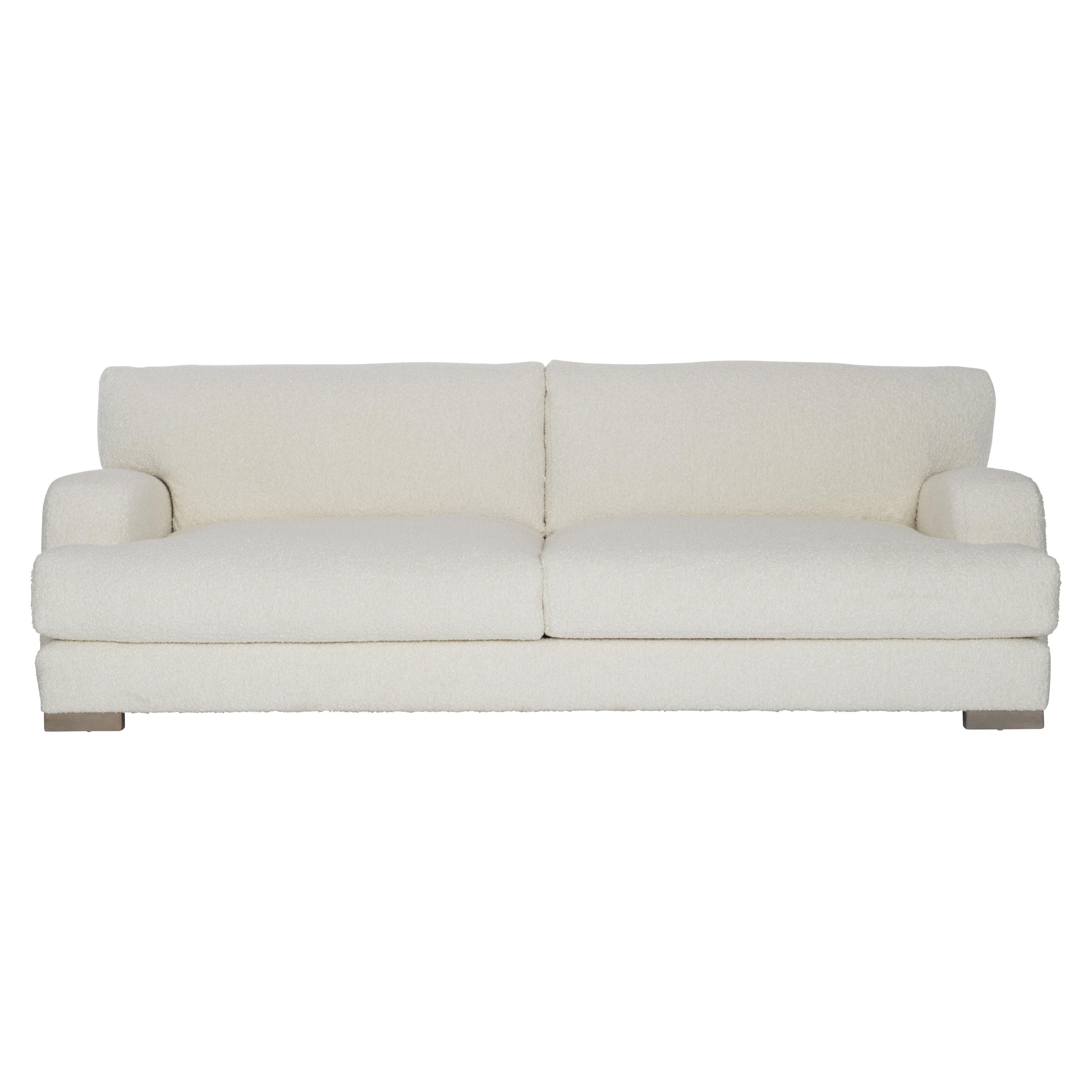 Bernhardt Berkeley Fabric Sofa with Feather-Down Cushions