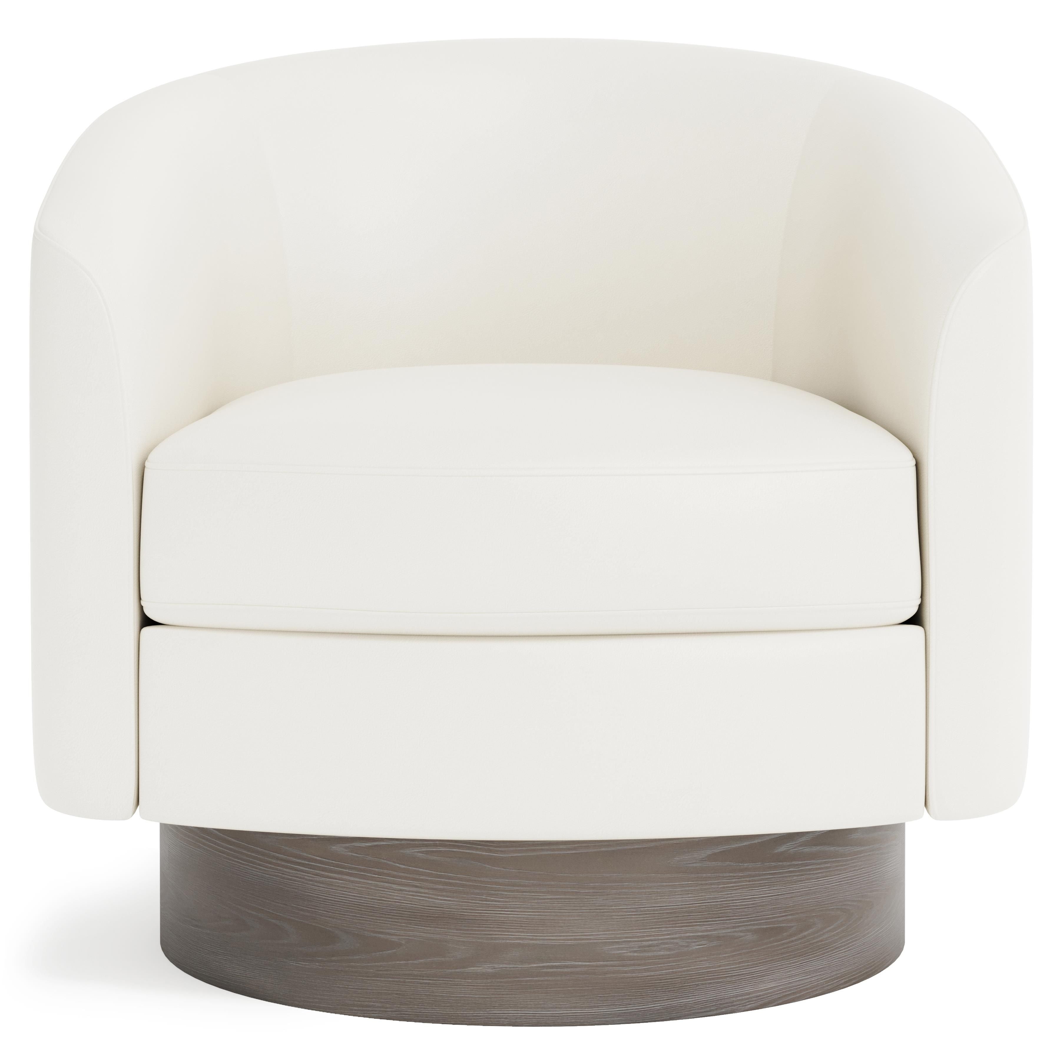 Bernhardt Furniture – Camino Leather Swivel Chair