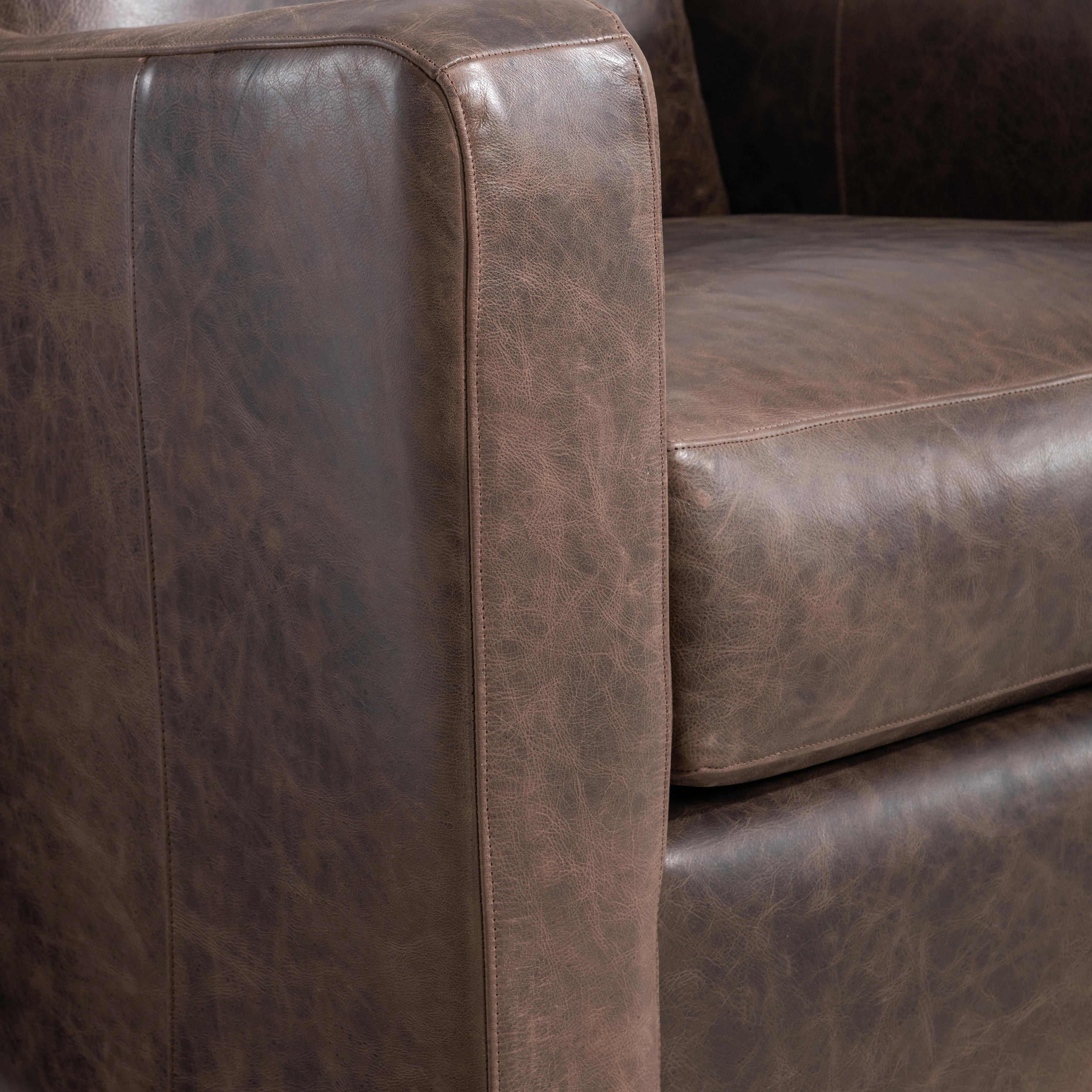 Bernhardt Furniture Ventura Leather Swivel Chair