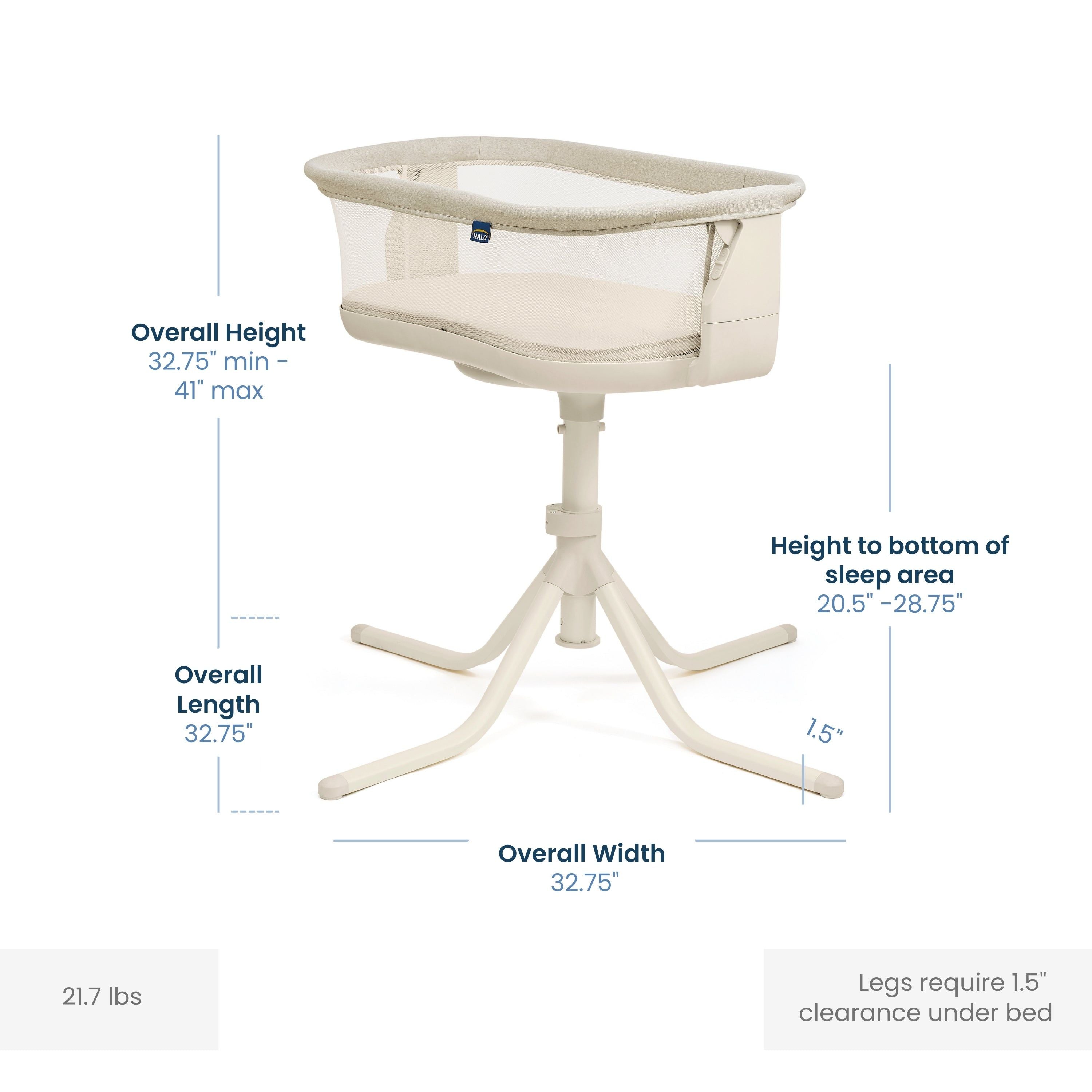 Halo® Bassinest® Swivel Sleeper 4.0 Signature Baby Bassinet