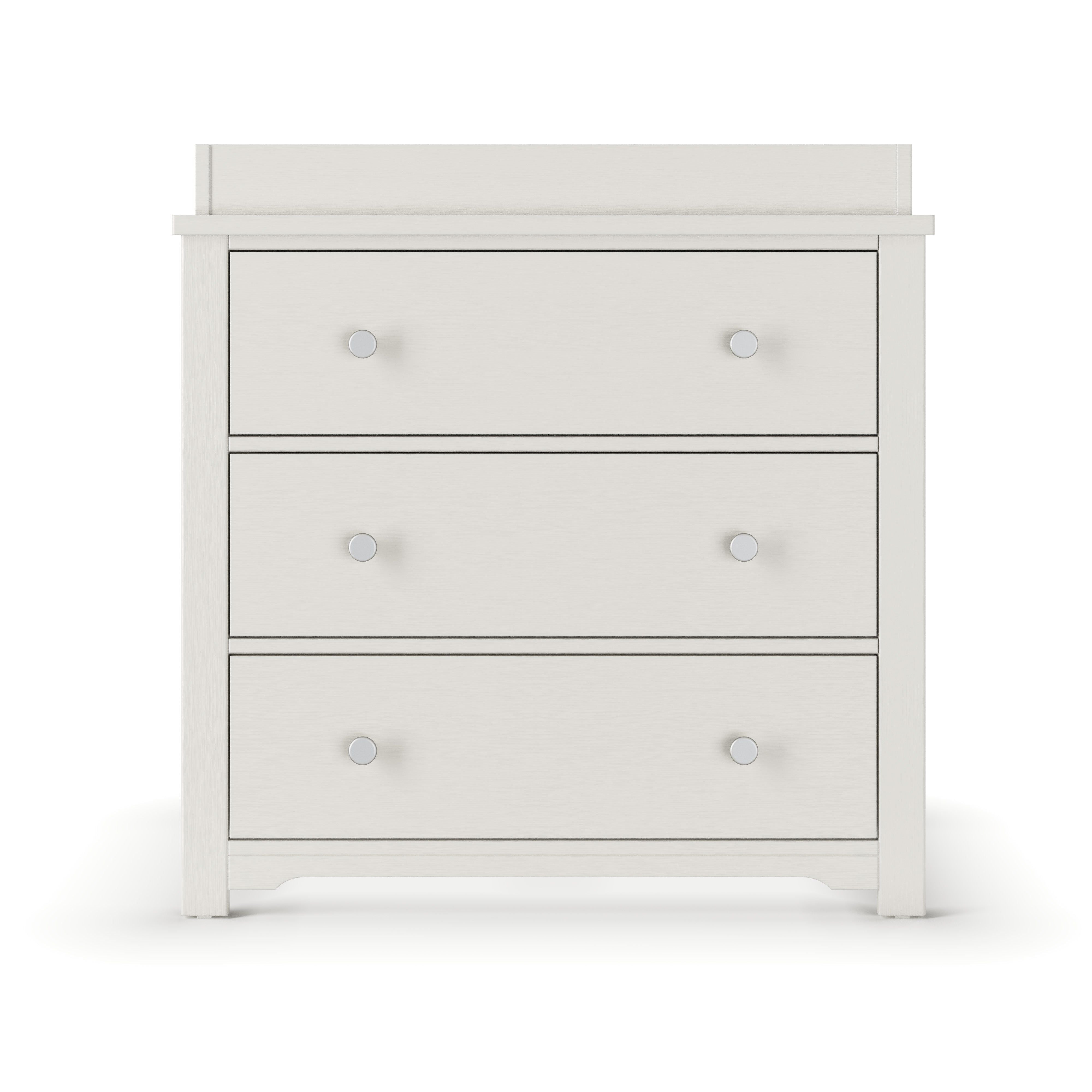 Harmony 3-Drawer Dresser With Changing Table Topper, Brushed Cotton