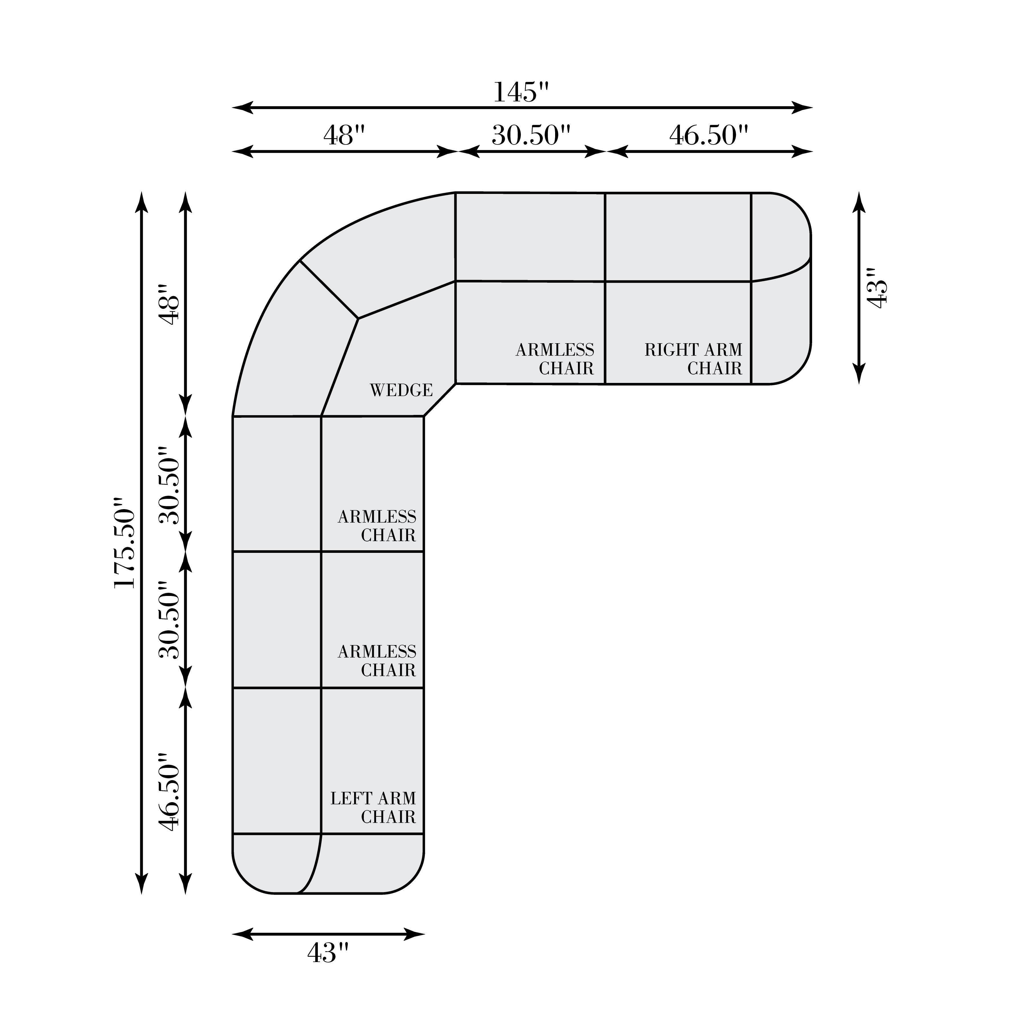 Bernhardt Furniture – Massimo Fabric Power Motion Sectional