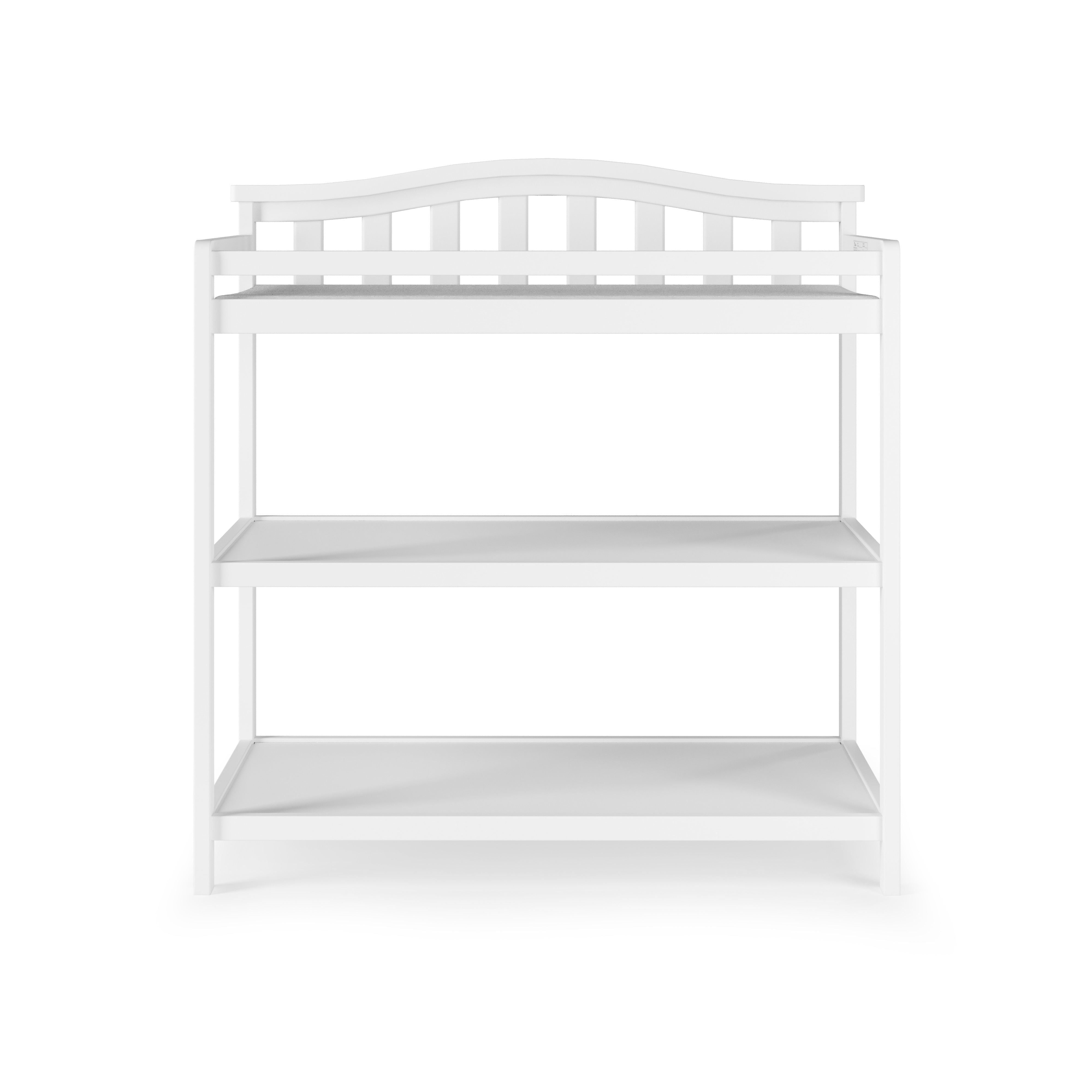 Arch Top Baby Changing Table, Matte White