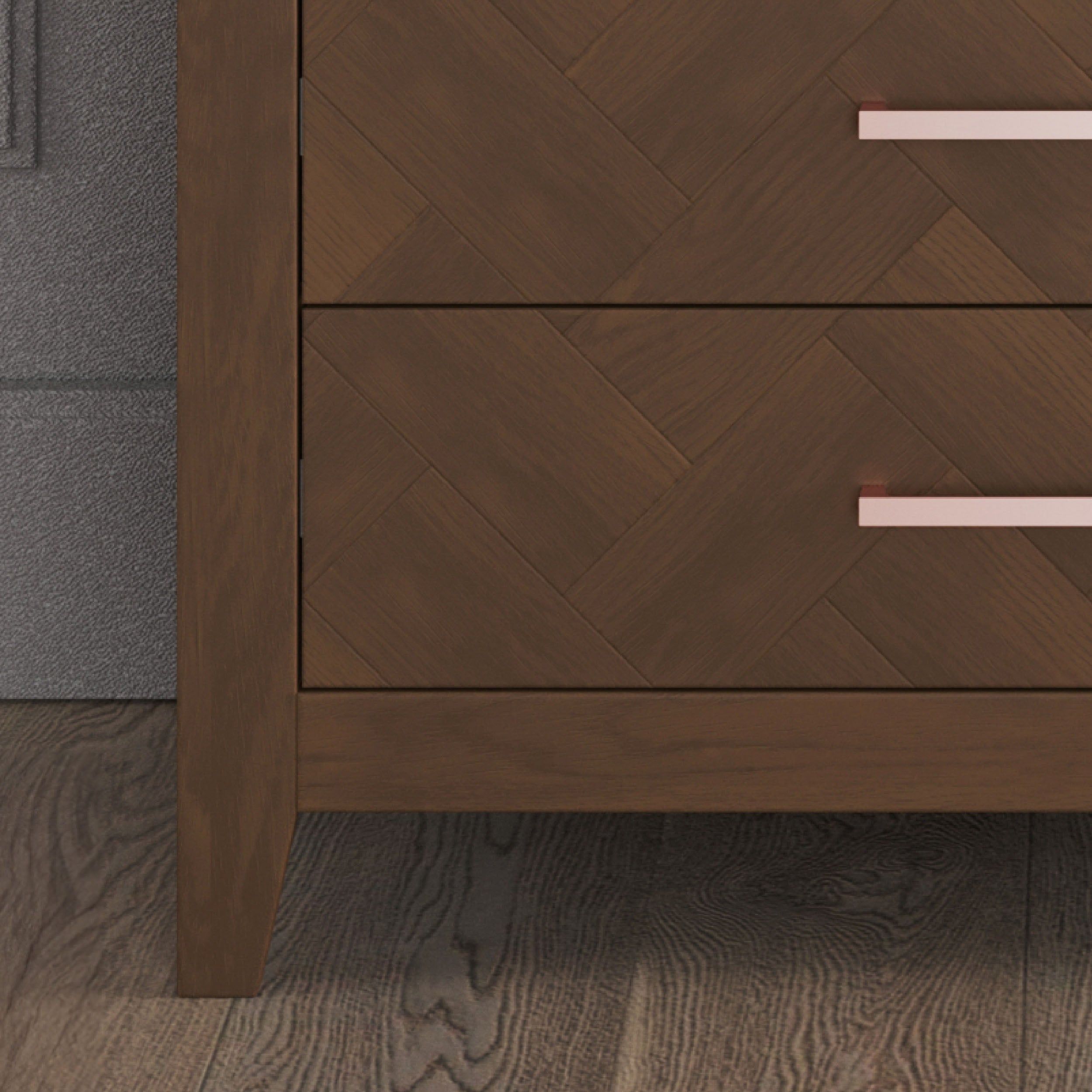 Kieran 5-Drawer Chest, Toasted Chestnut