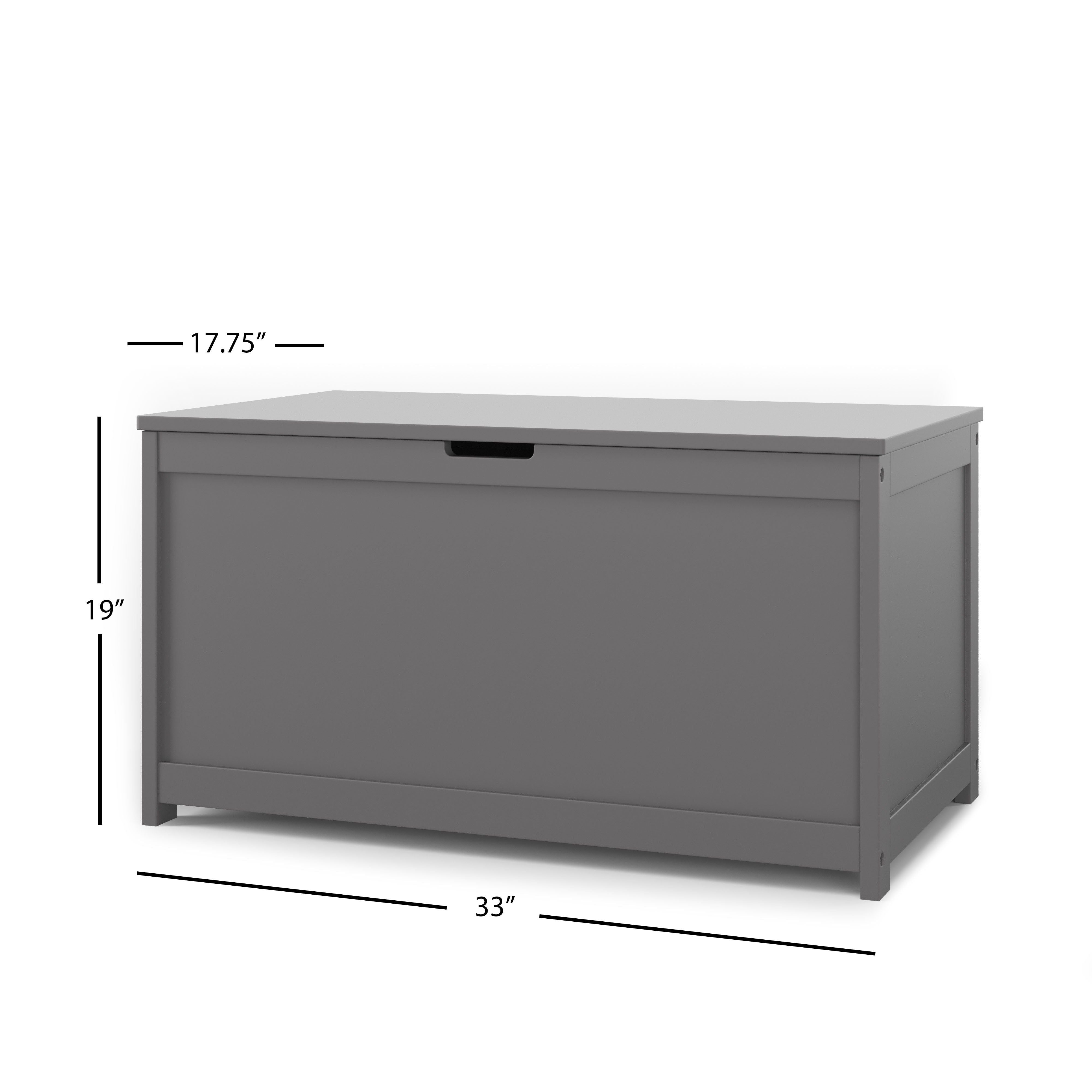 Harmony 33" Kids Toy Box, Cool Gray