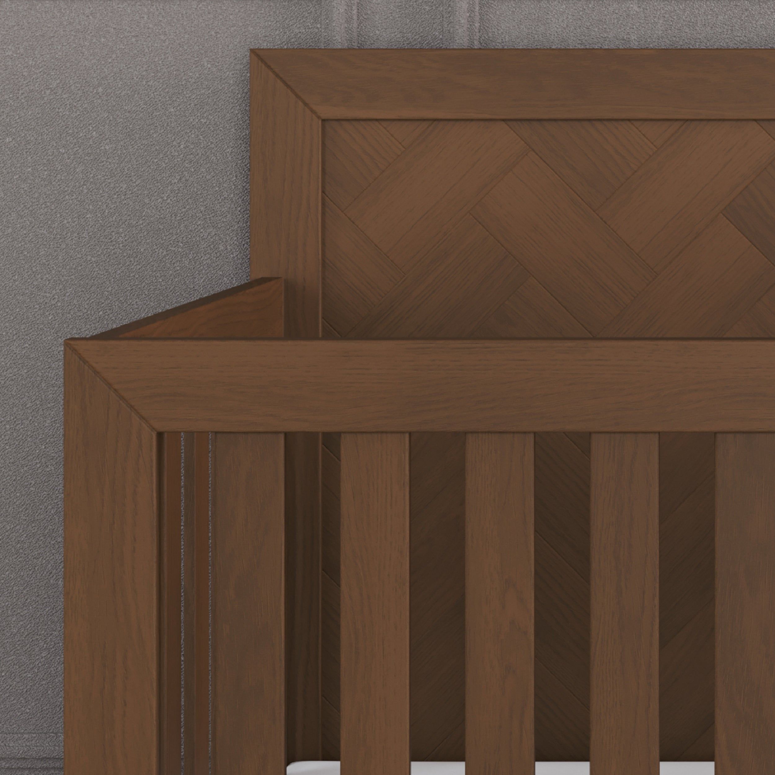 Kieran 4-in-1 Convertible Crib, Toasted Chestnut