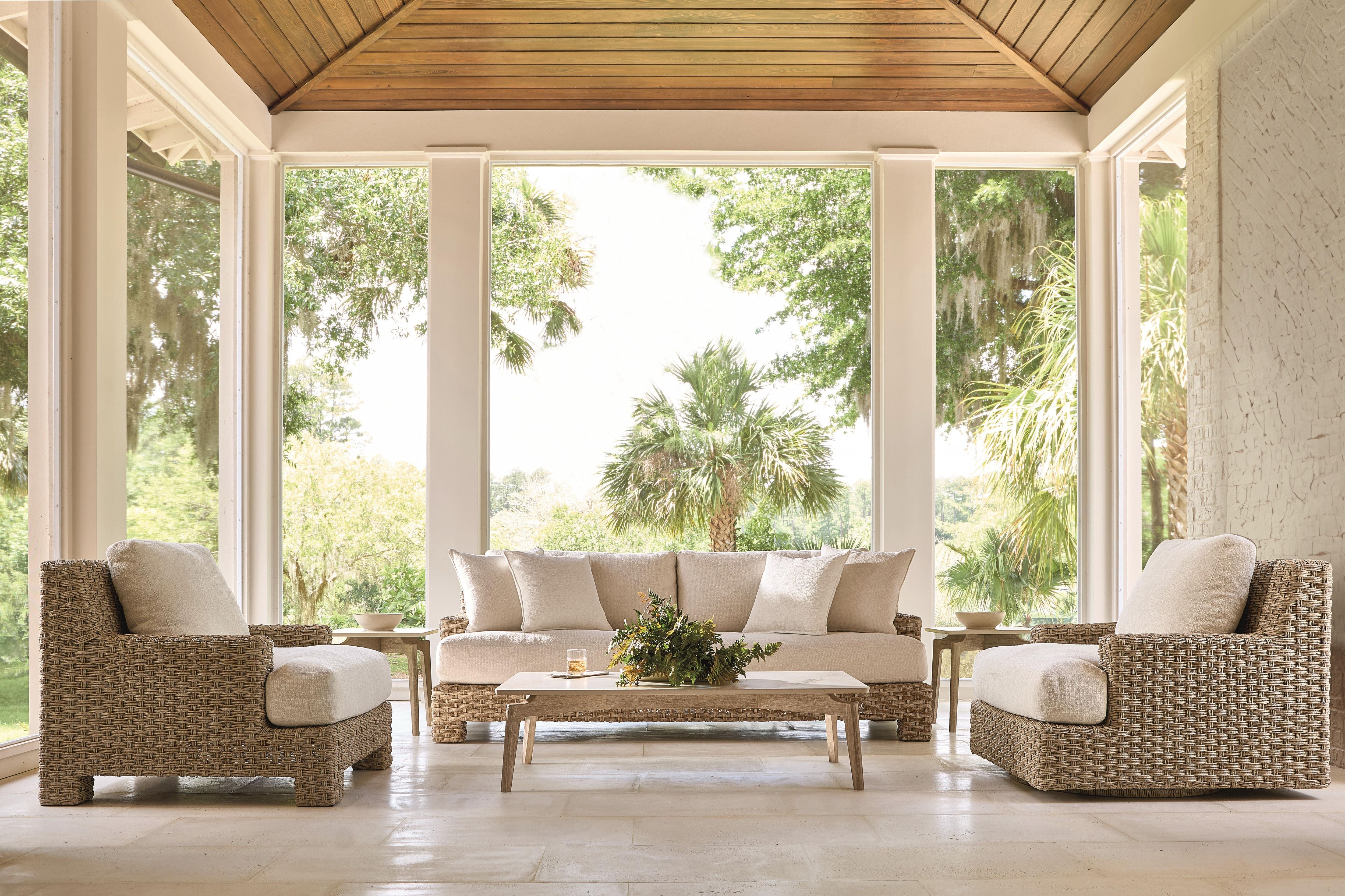 Bernhardt Trieste Outdoor Swivel Chair
