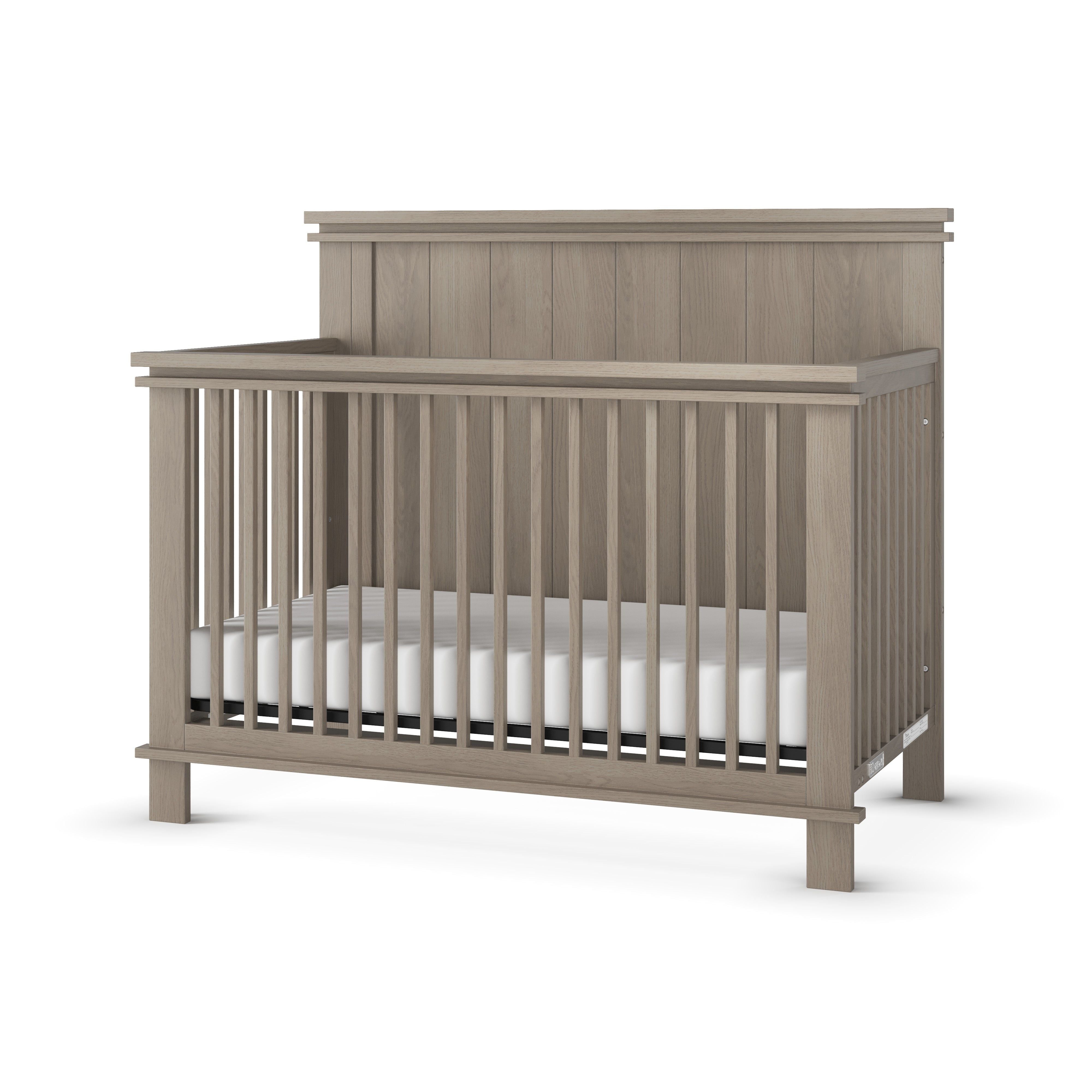 Denman 4-in-1 Convertible Crib, Crescent Gray