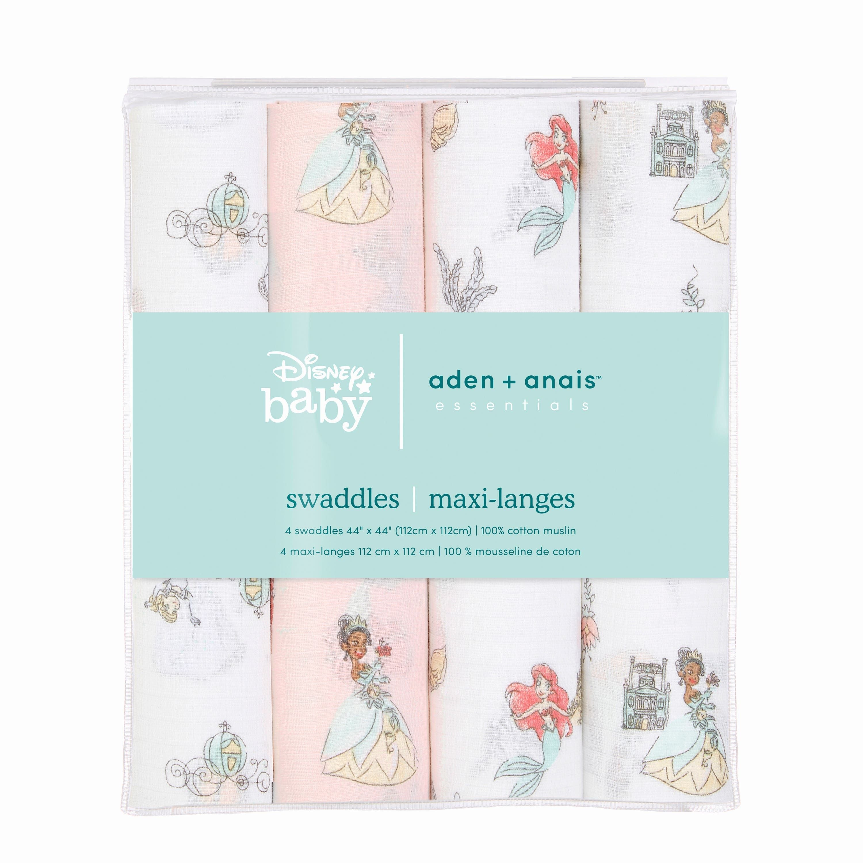 Disney™ Essentials Cotton Muslin Swaddle Blanket 4 Pack