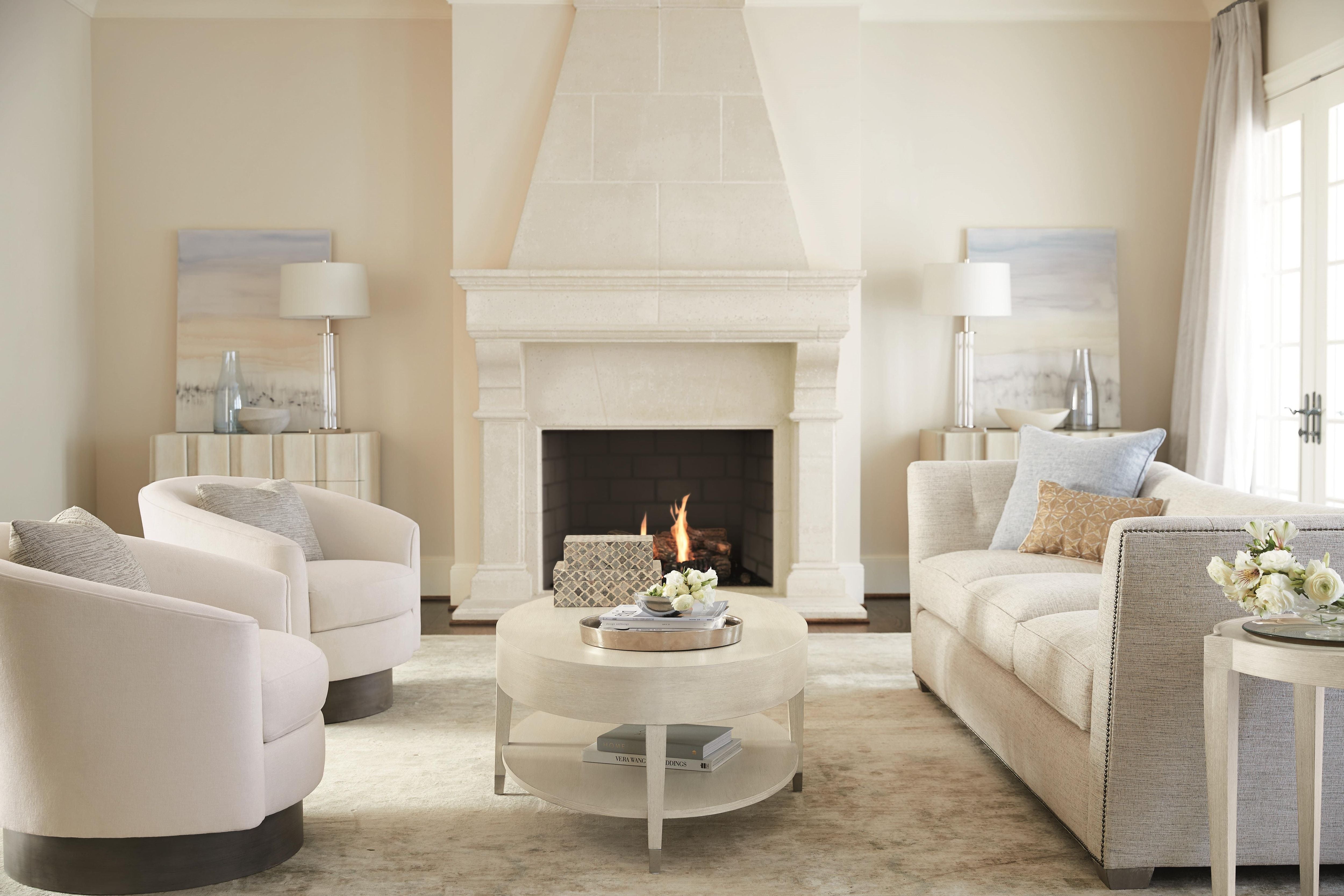 Bernhardt Camino Fabric Swivel Chair