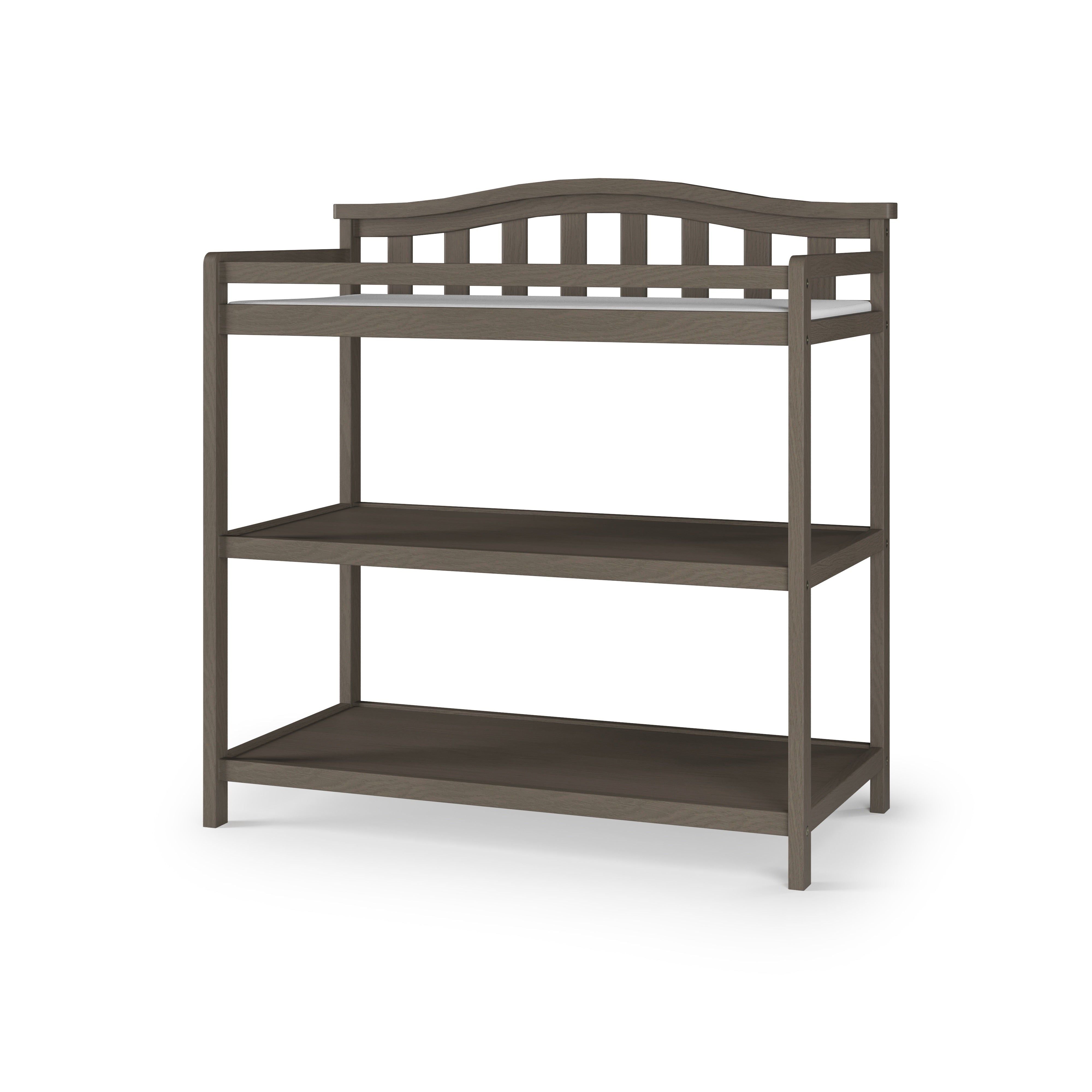 Arch Top Baby Changing Table, Dapper Gray