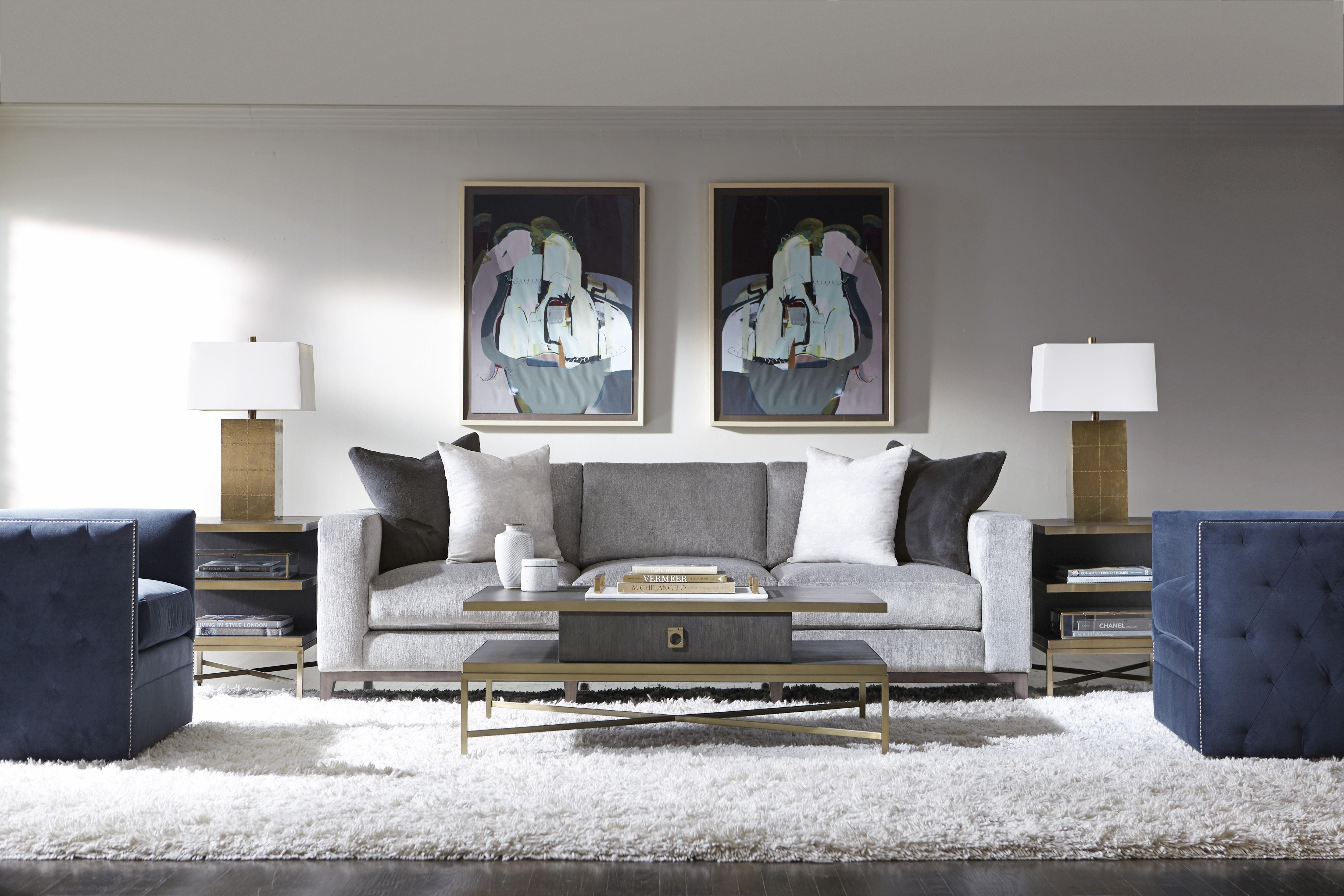 Bernhardt Palazzo Fabric Swivel Chair