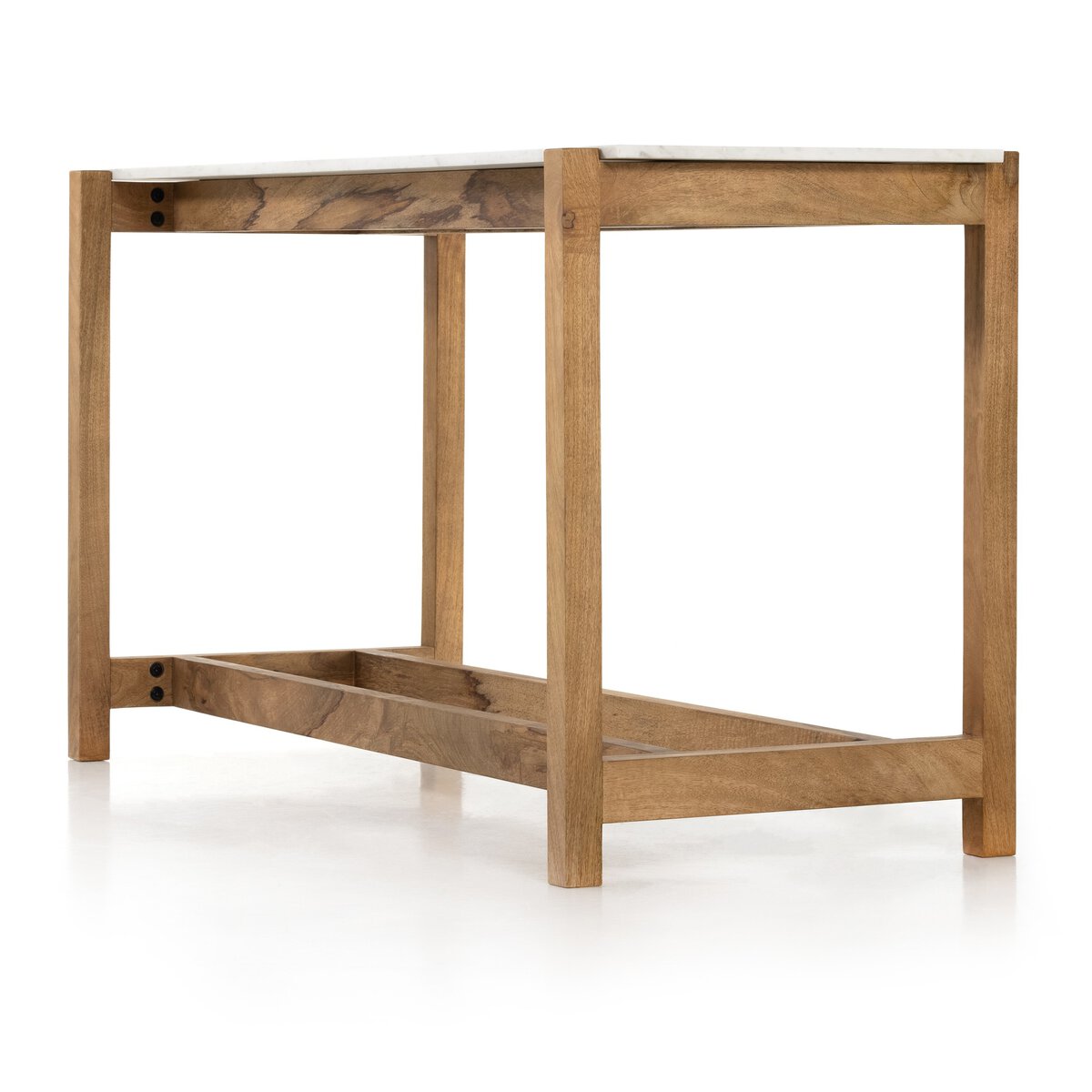 Scout Bar + Counter Table with Marble Top and Mango Frame