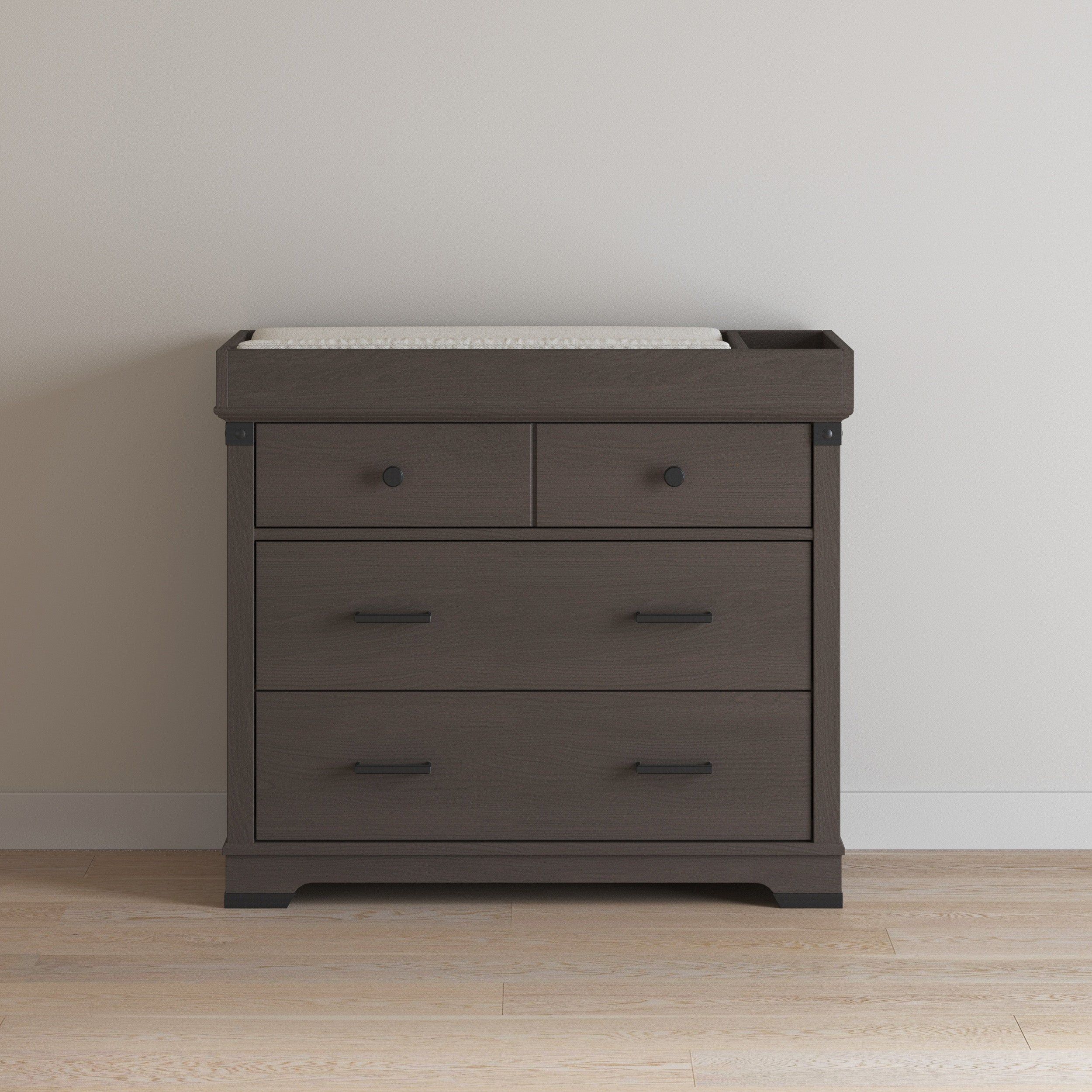 Universal Changing Table Topper, Dapper Gray by Halo Sleep