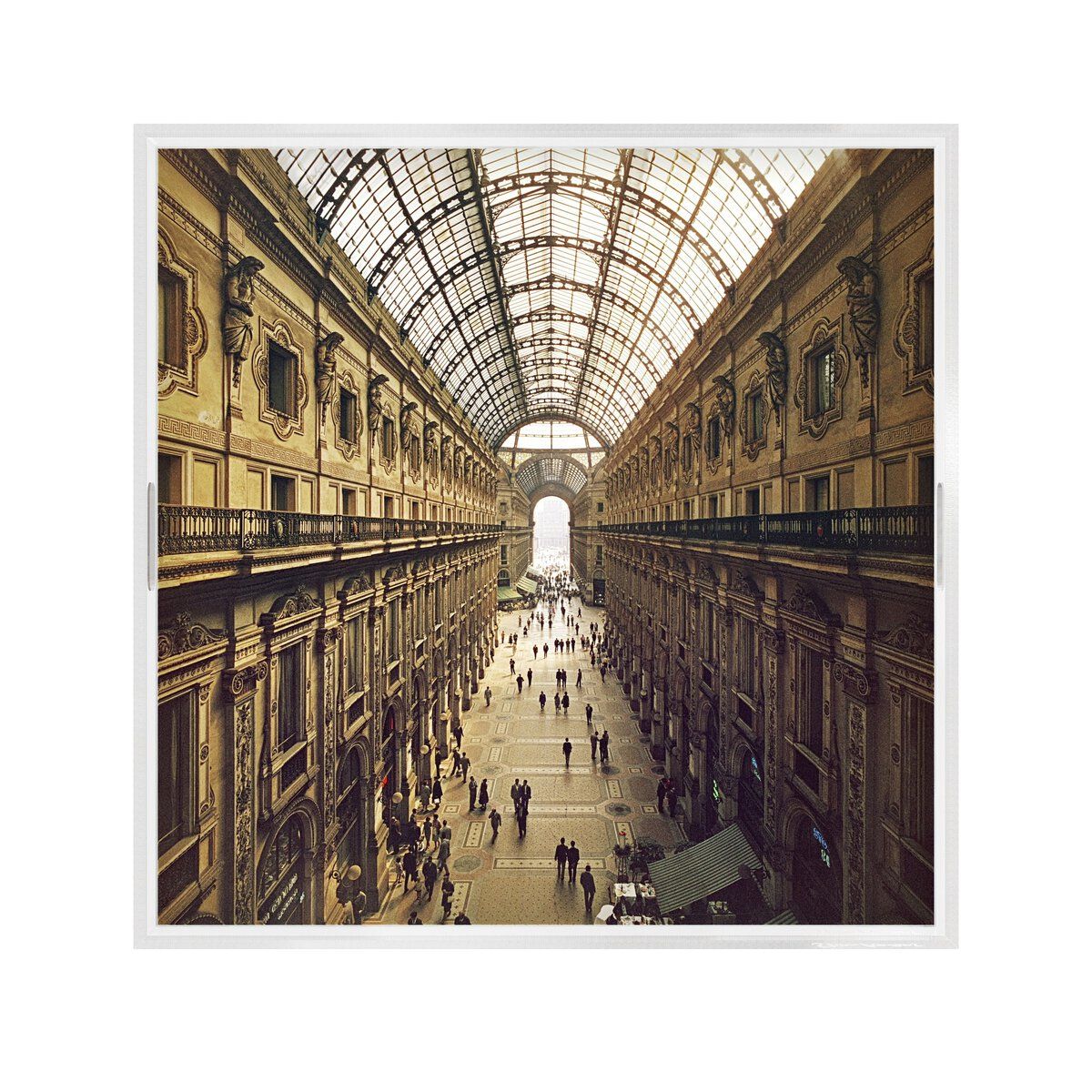 Galleria Vittorio Emanuele Ii Tray By Slim Aarons
