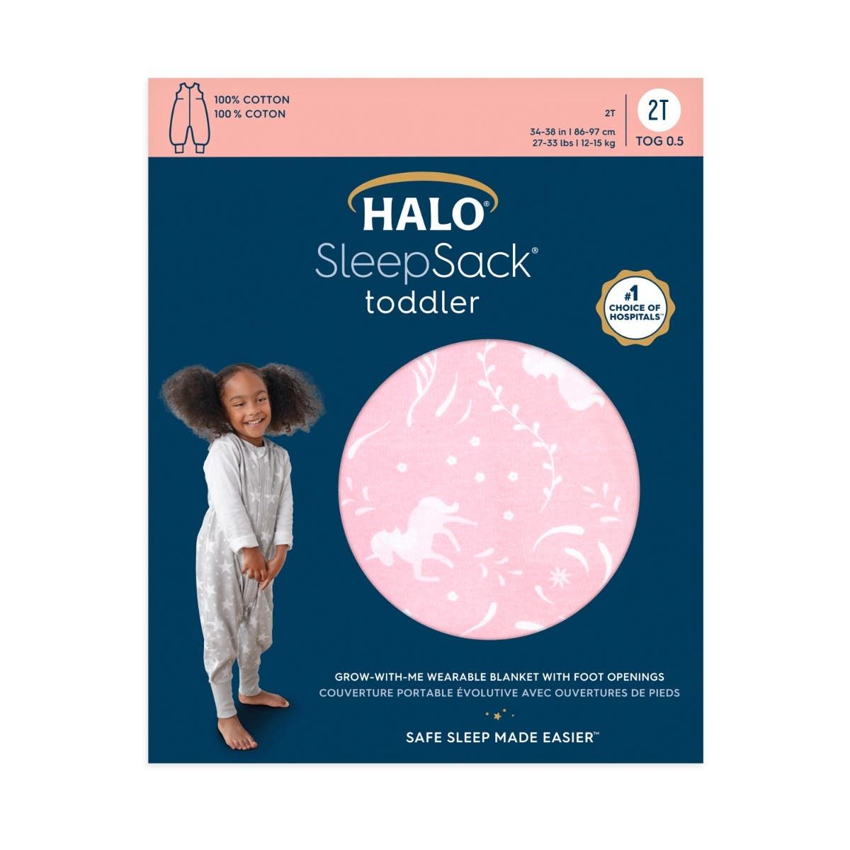 Toddler 100% Cotton Tog 0.5 Sleepsack