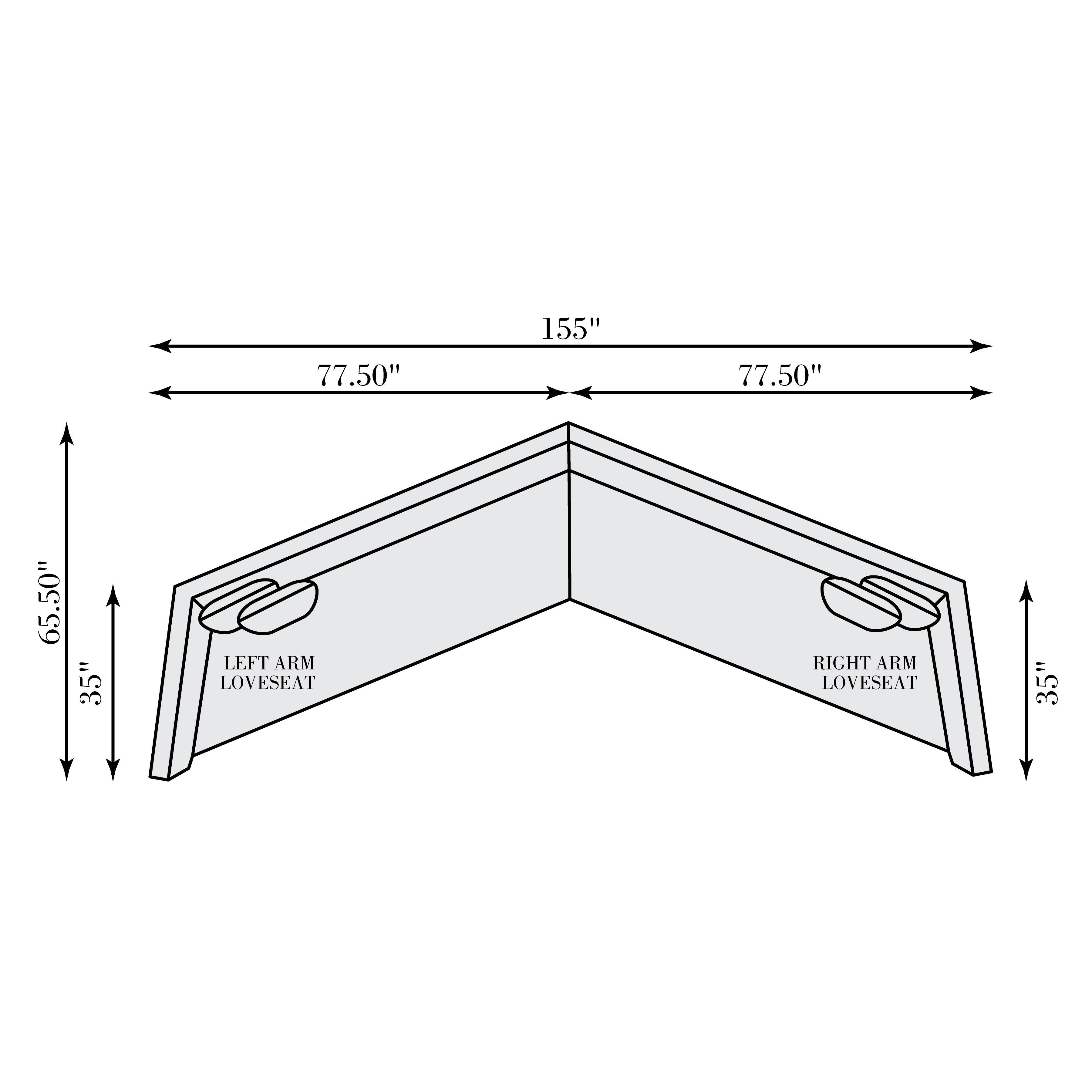 Bernhardt Furniture Monterrey Fabric Sectional
