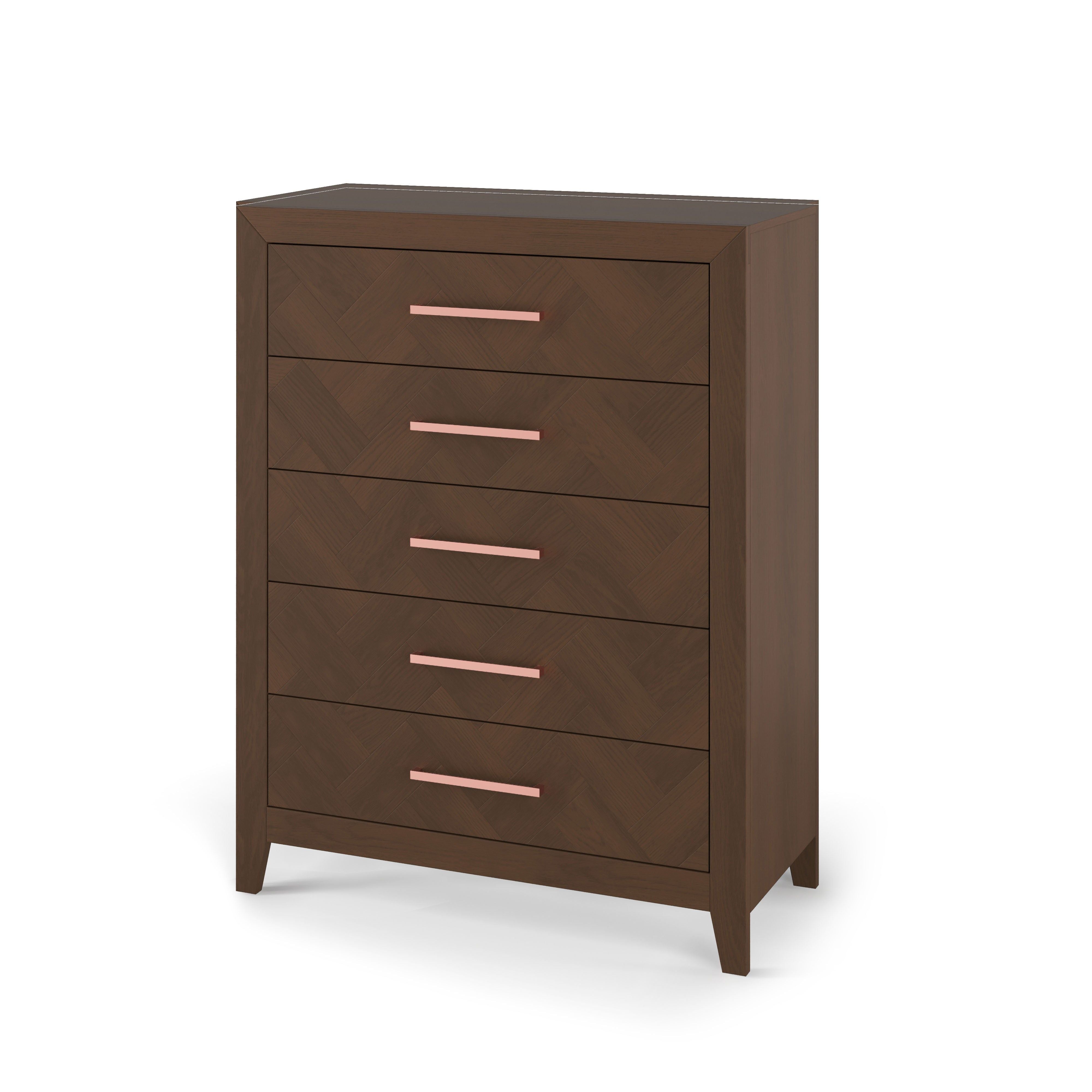 Kieran 5-Drawer Chest, Toasted Chestnut