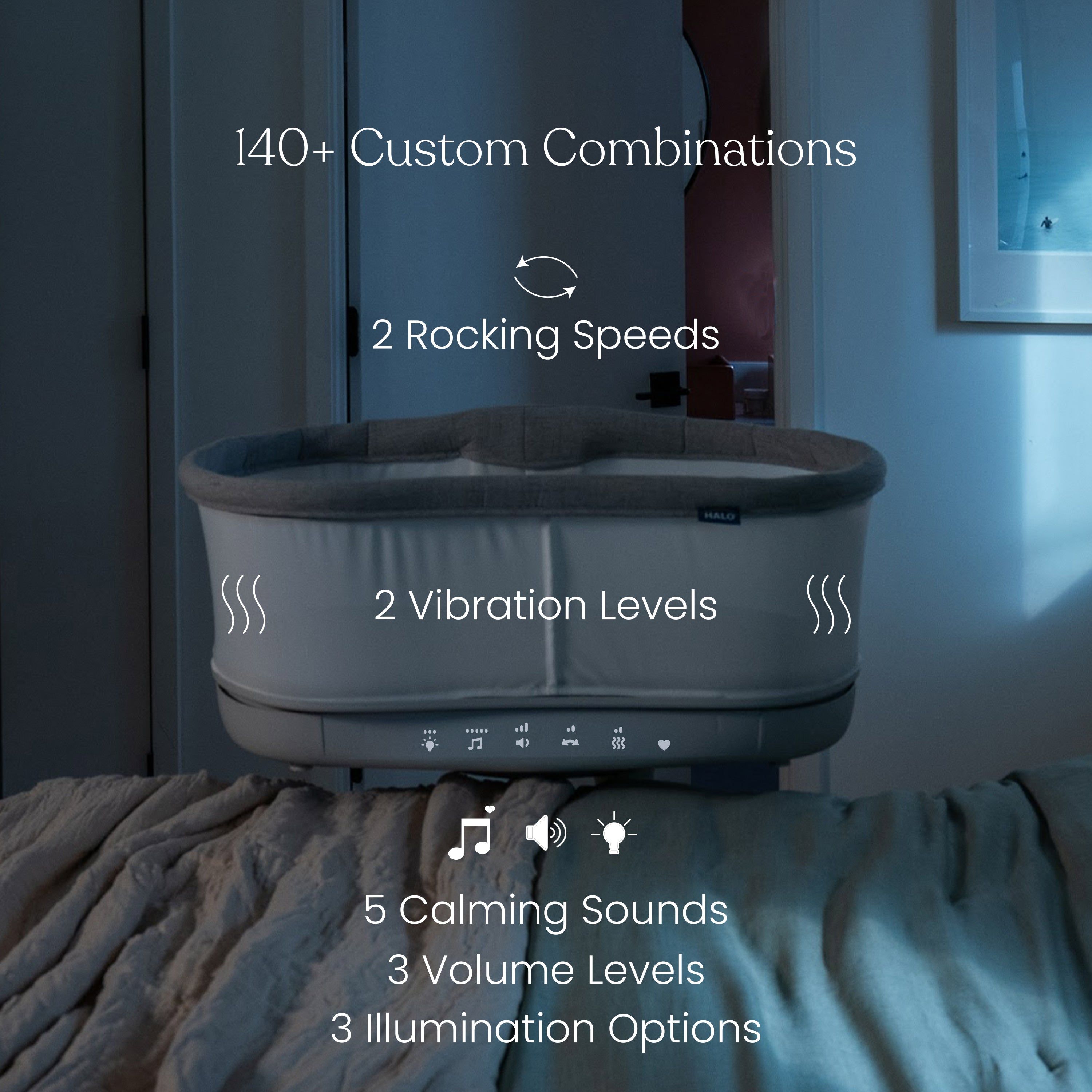 Bassinest® Connected Swivel Sleeper 3.0 - Smart Bassinet