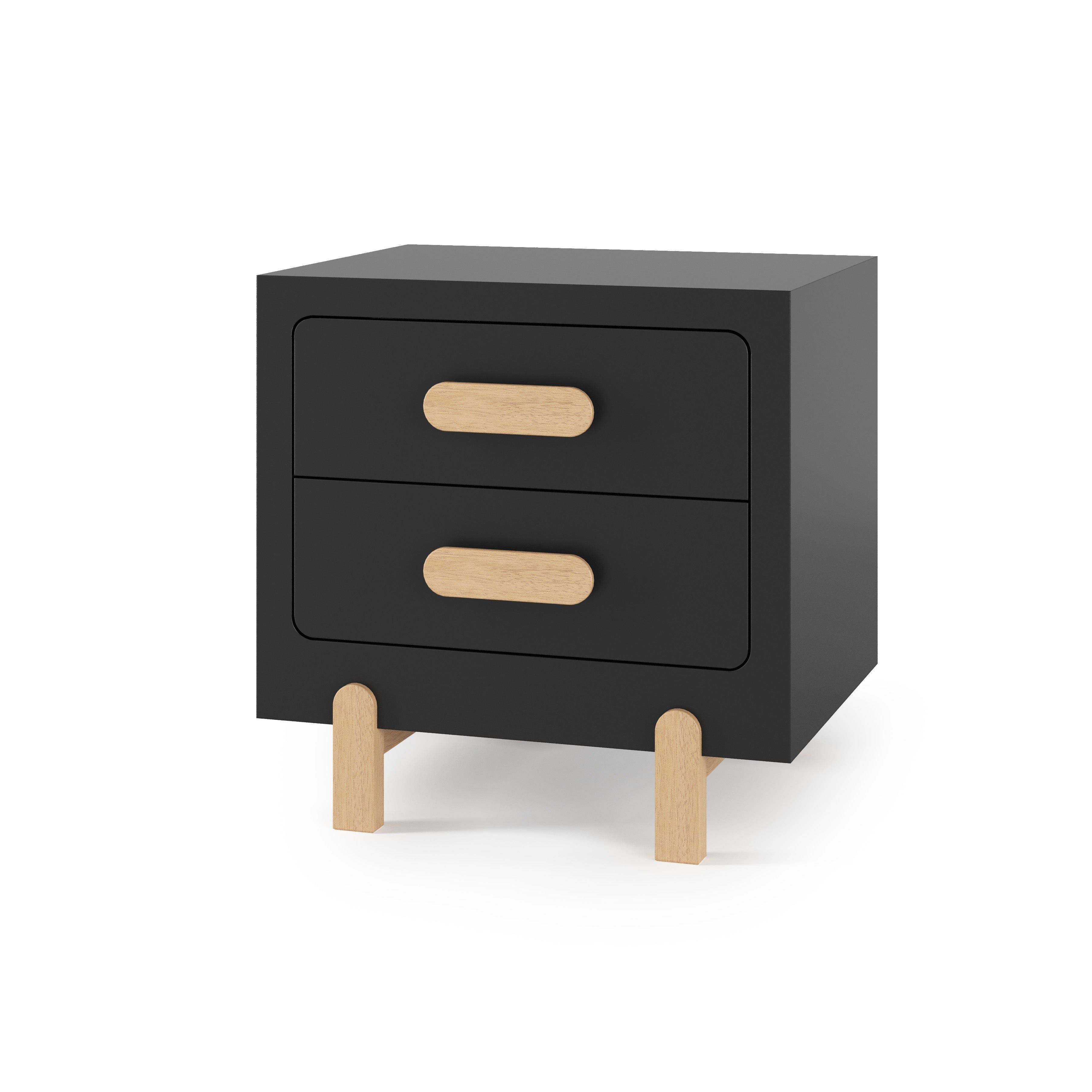 Park Heights Night Stand - Caviar Black