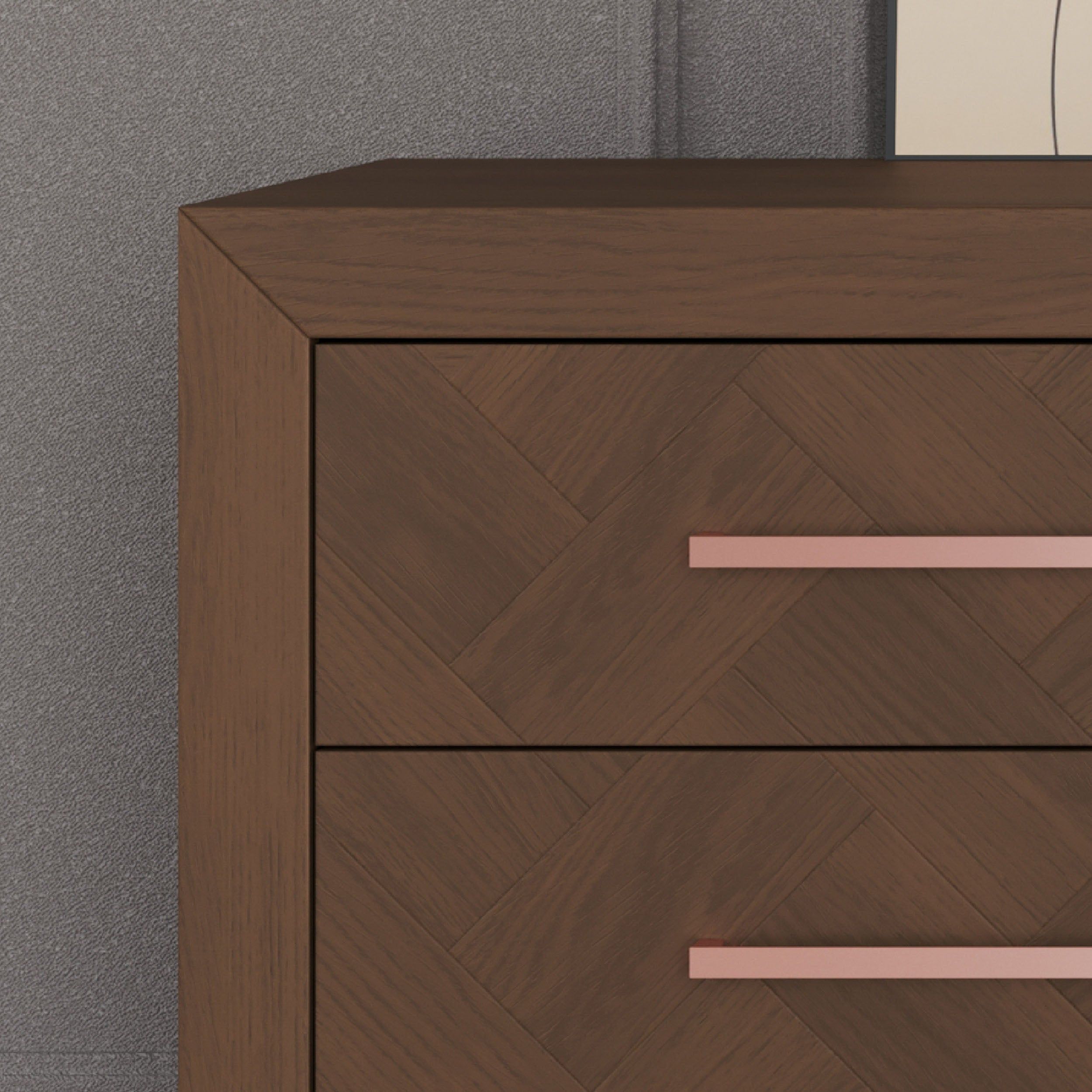 Kieran 6-Drawer Double Dresser, Toasted Chestnut