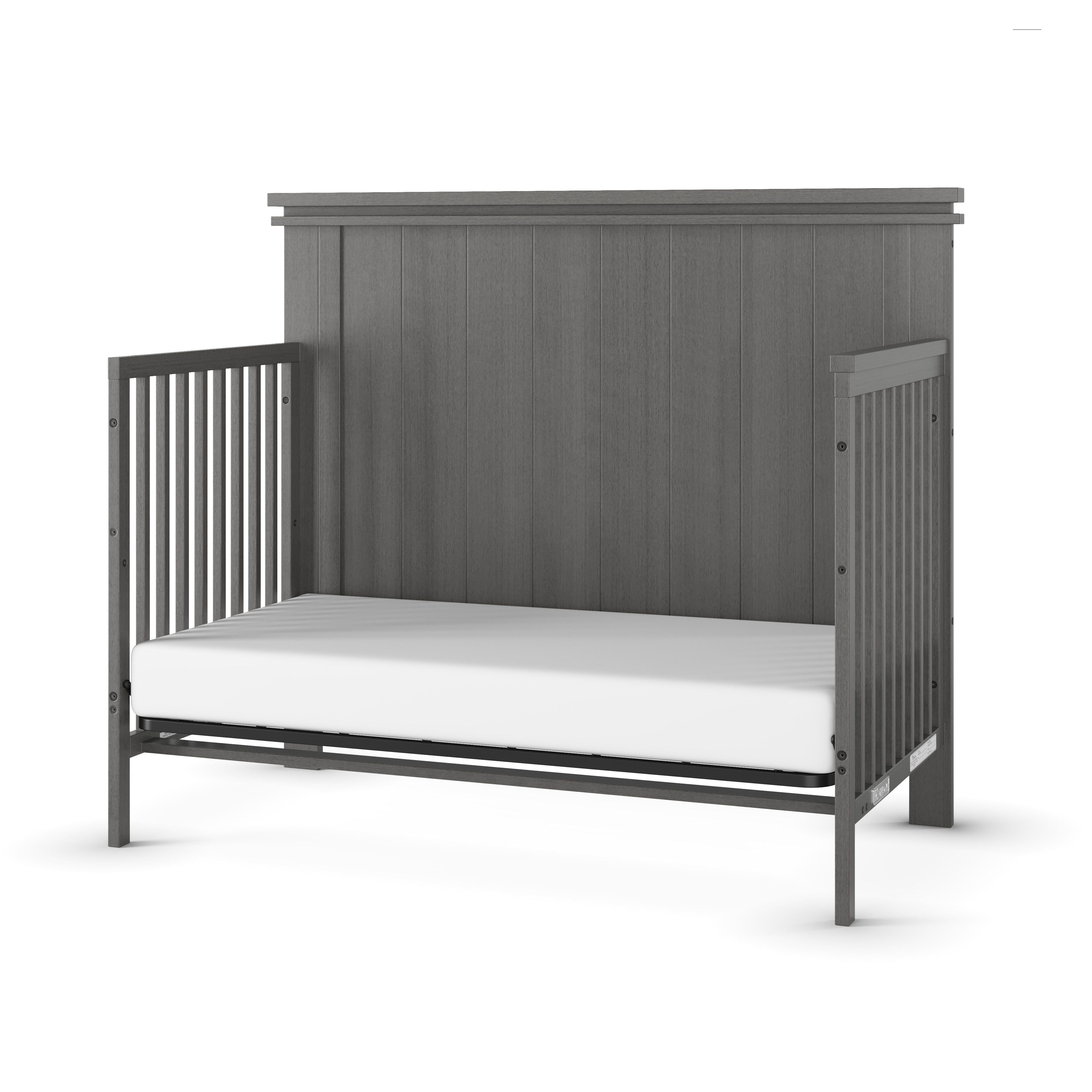 Denman 4-in-1 Convertible Crib, Midnight Gray