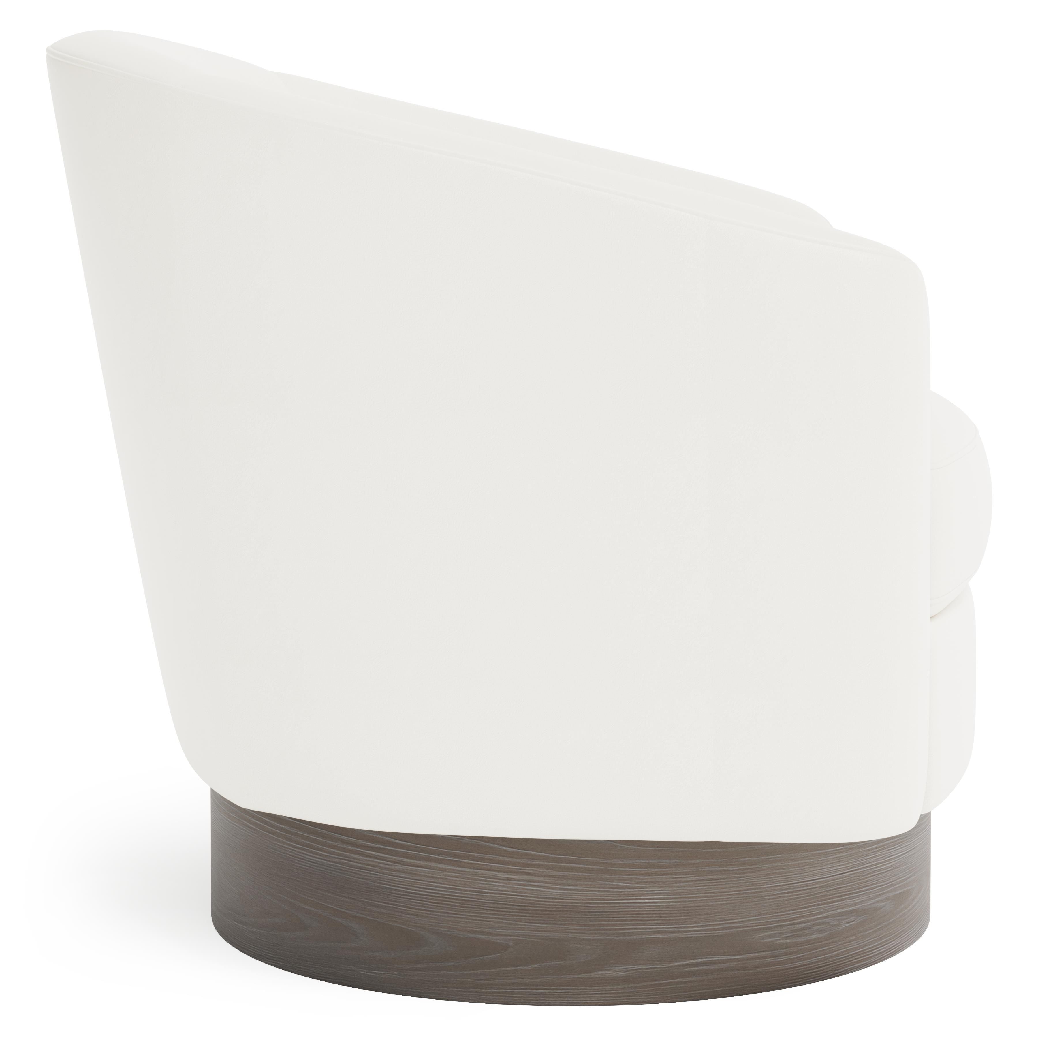 Bernhardt Furniture Camino Leather Swivel Chair