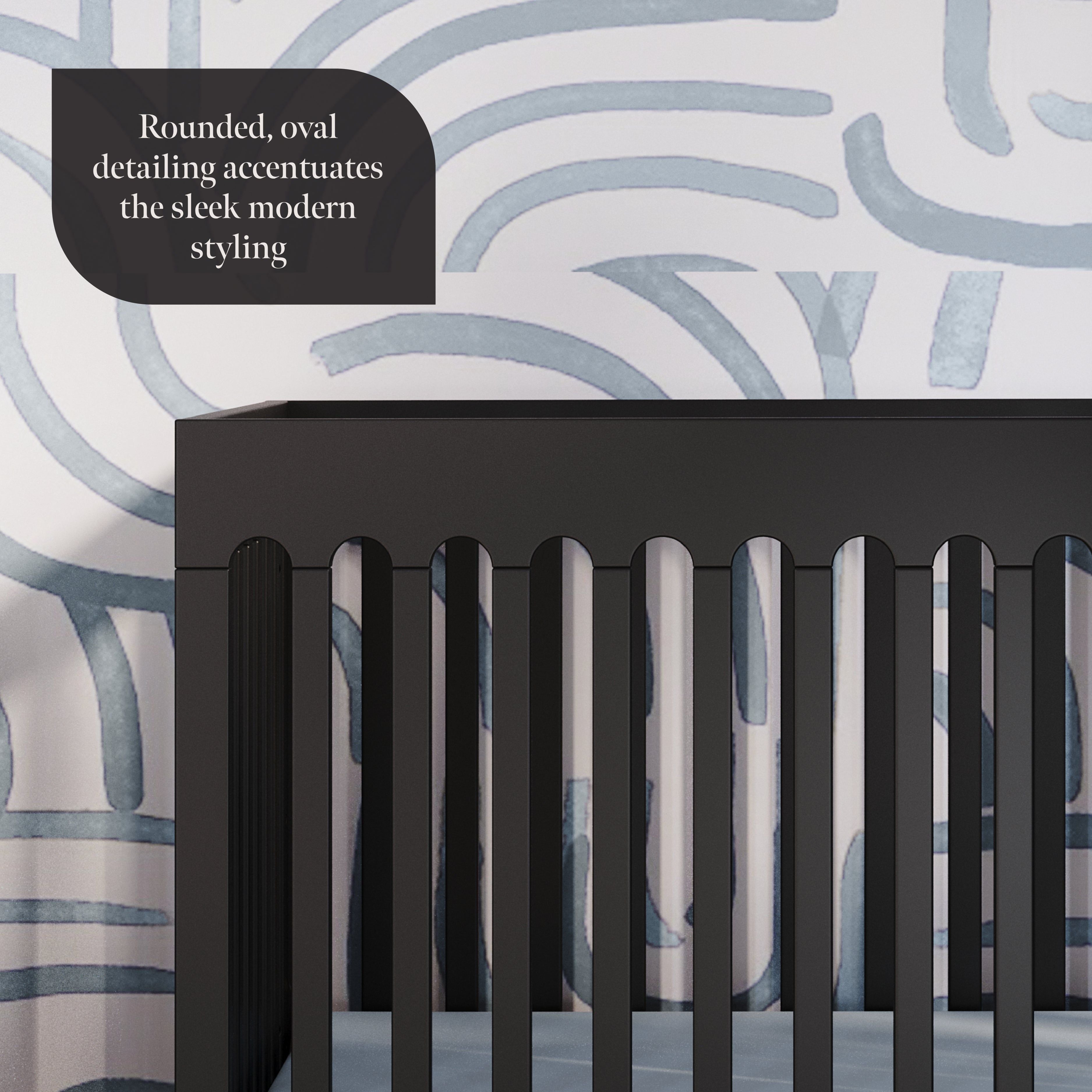 Park Heights 4-in-1 Euro Crib - Caviar Black