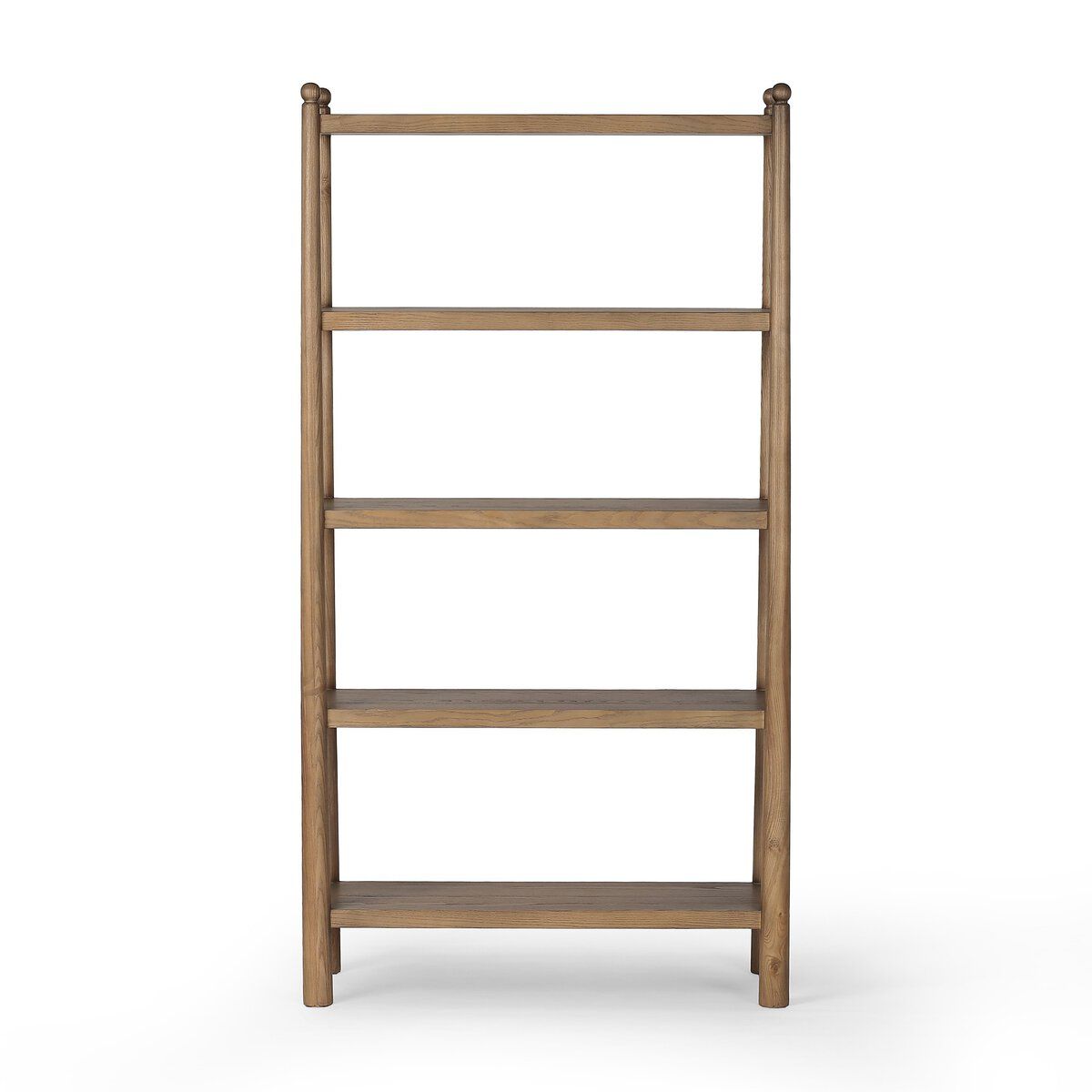 Eldridge Bookcase Solid Oak Tall Vertical Storage