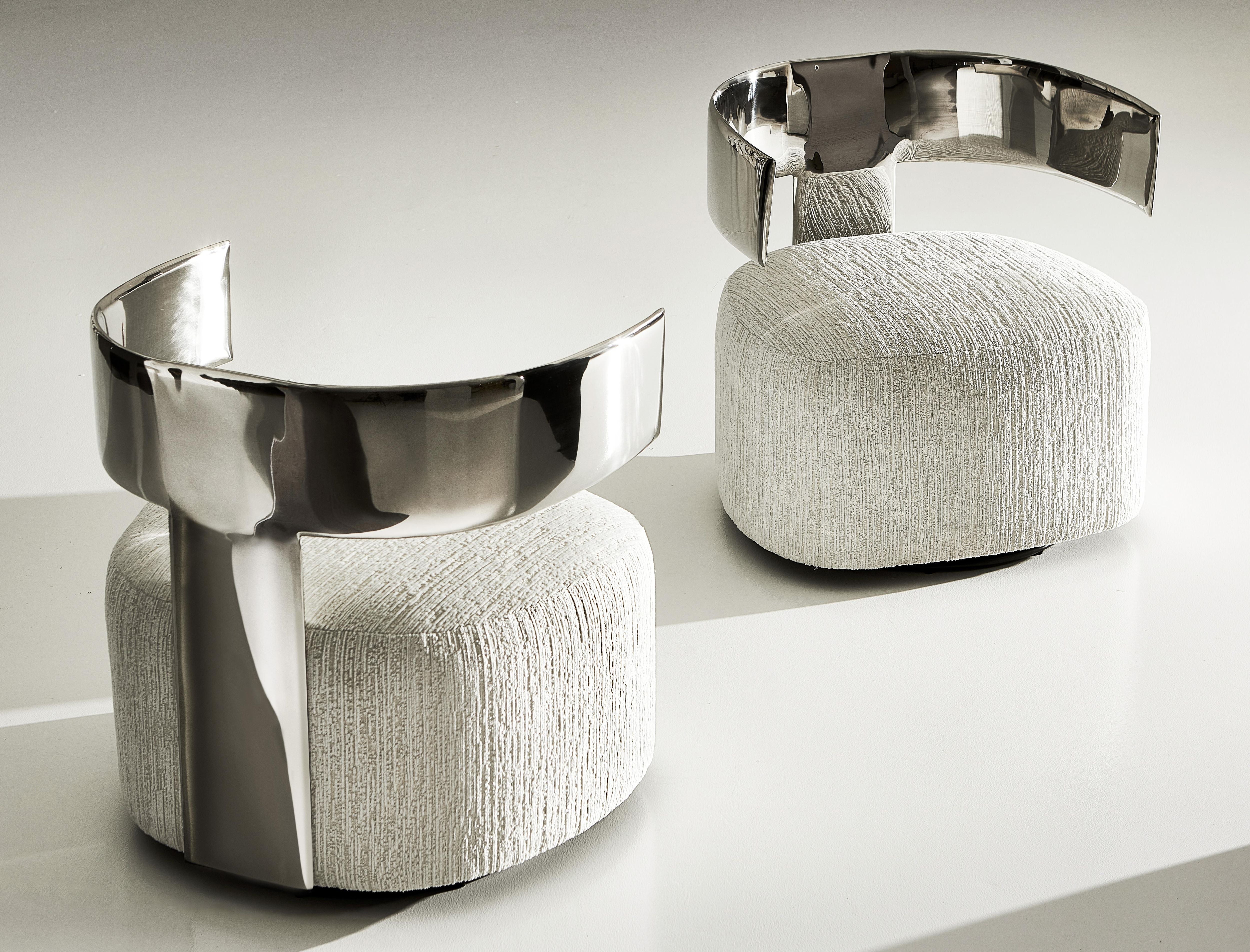 Bernhardt Ares Fabric Swivel Chair