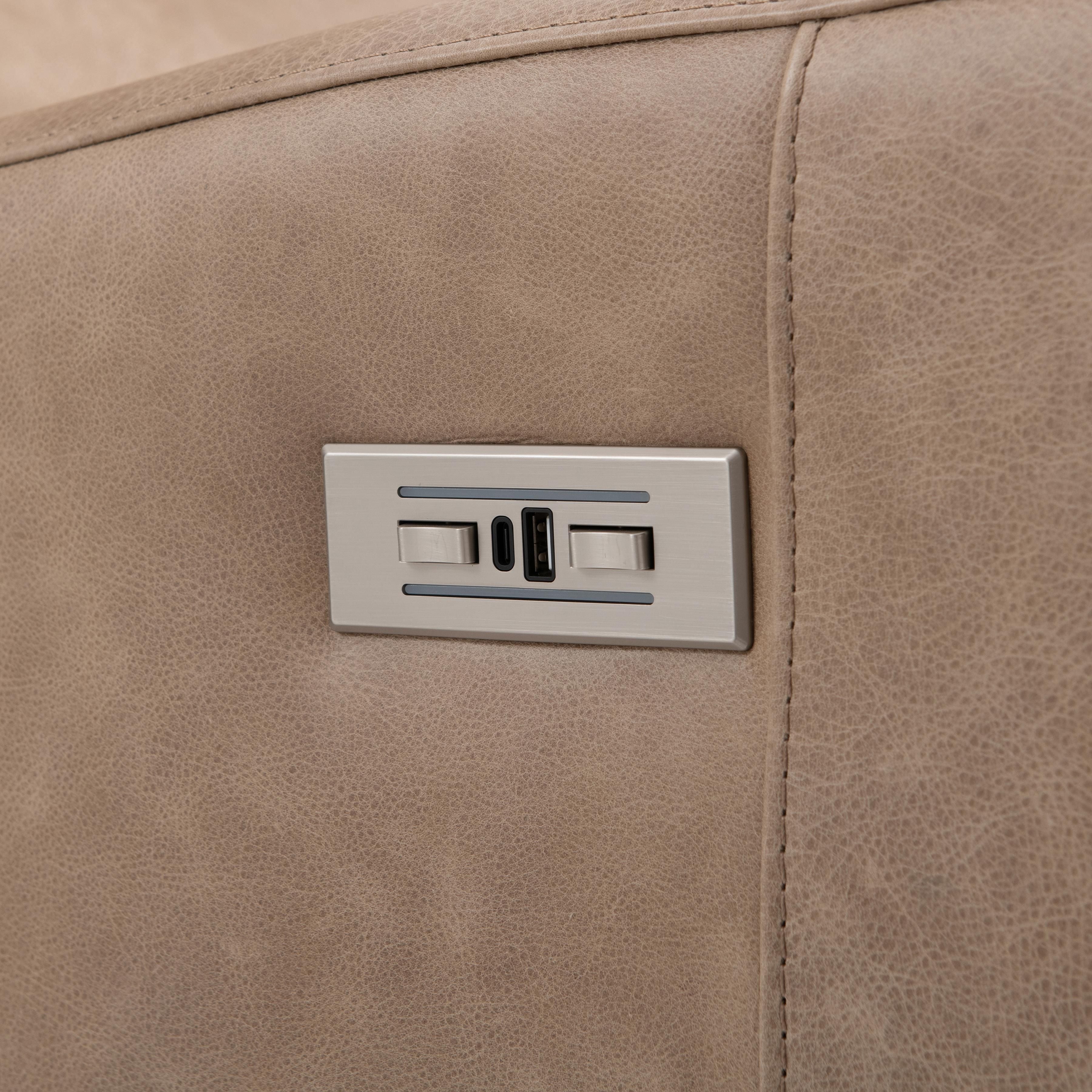 Bernhardt Furniture Ventura Leather Power Motion Chair