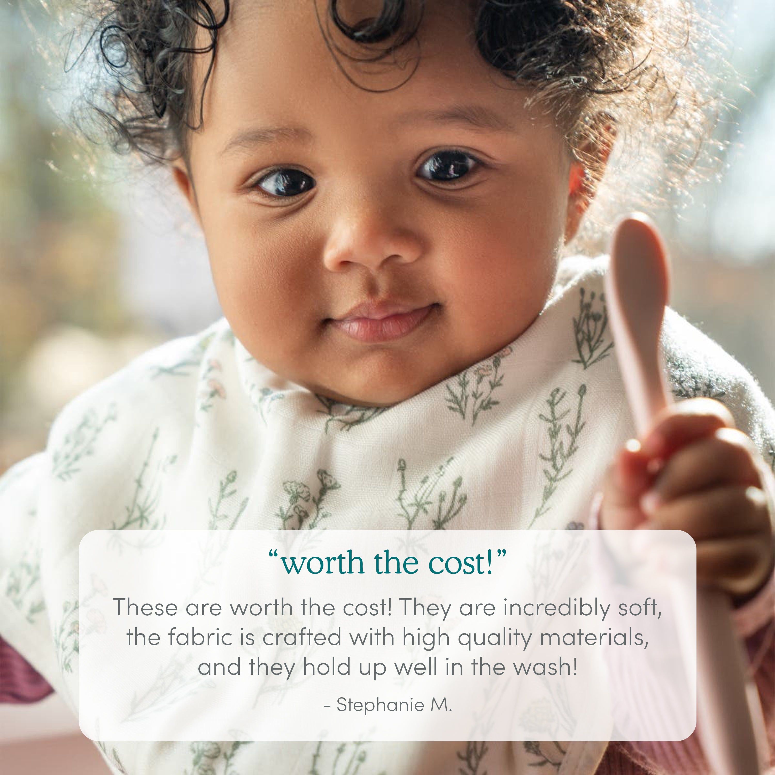 Boutique 100% Cotton Muslin Burpy Bibs 2 Pack