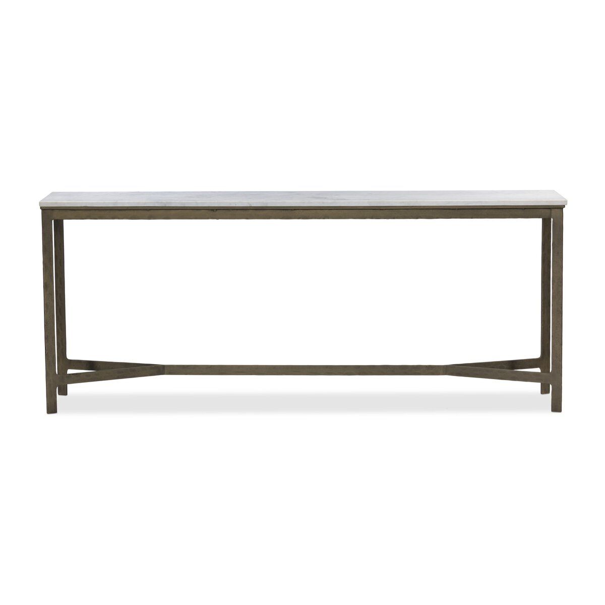 Hammered Iron Console Table