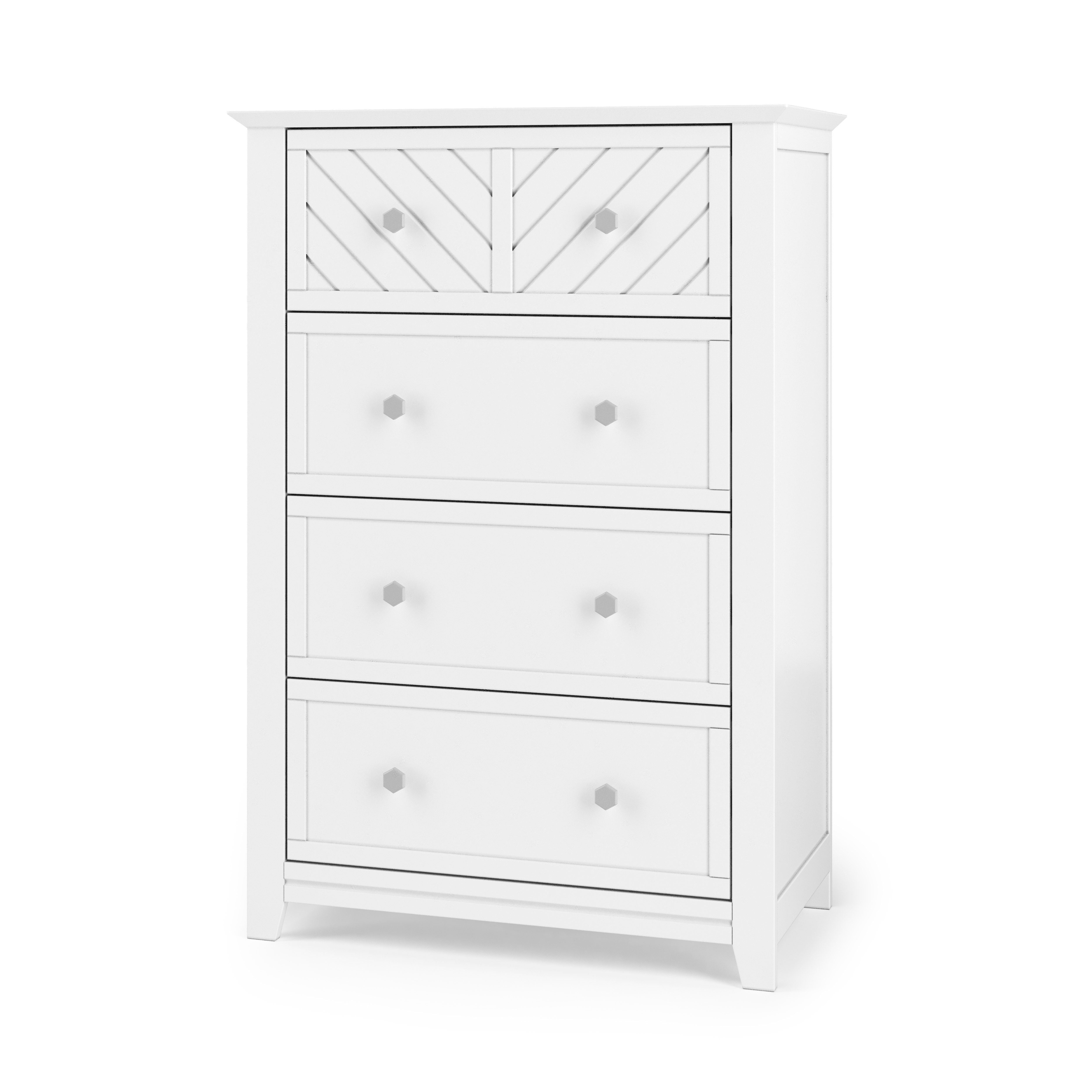 Atwood 4-Drawer Chest, Matte White