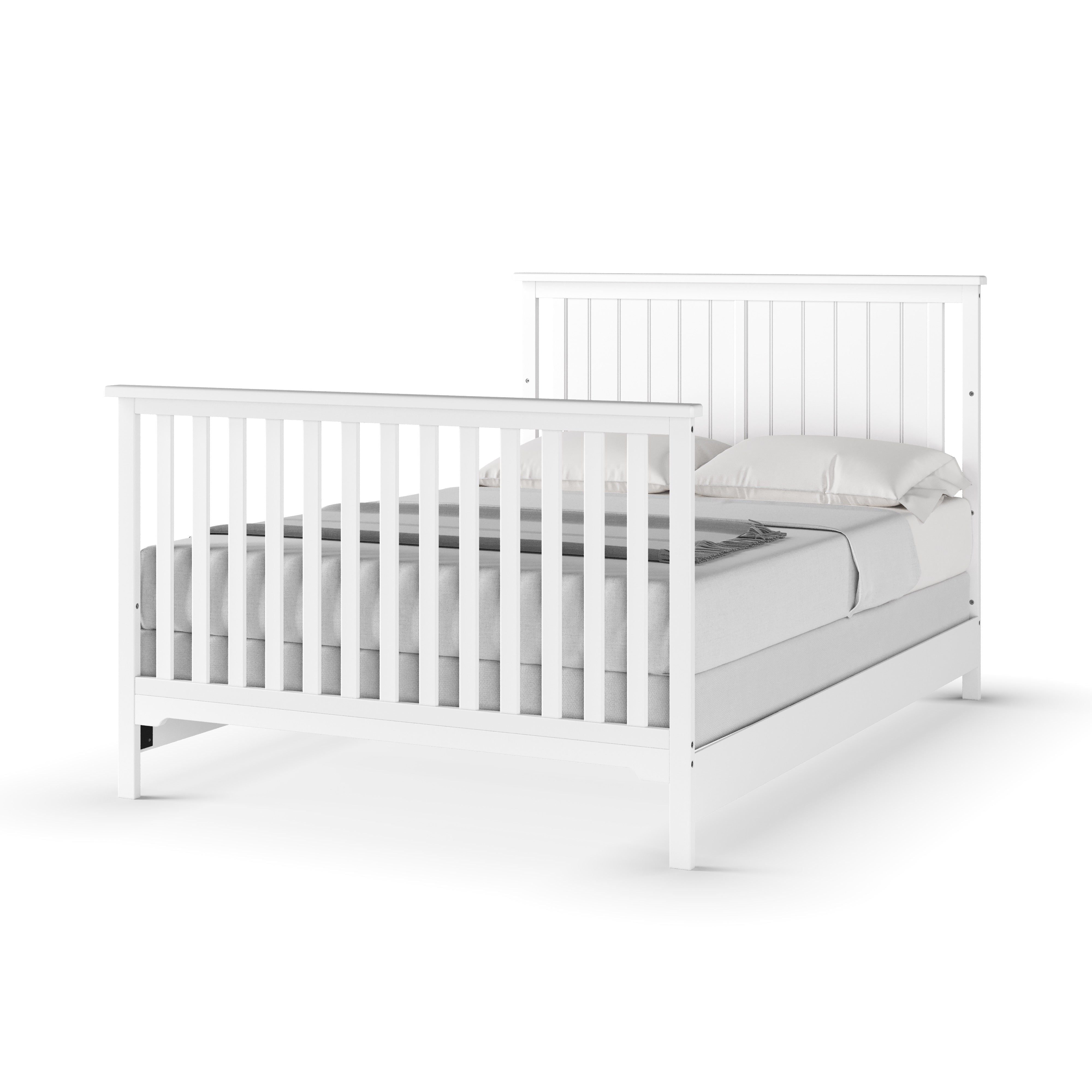 F06401 - Full-size Bed Rails, Matte White