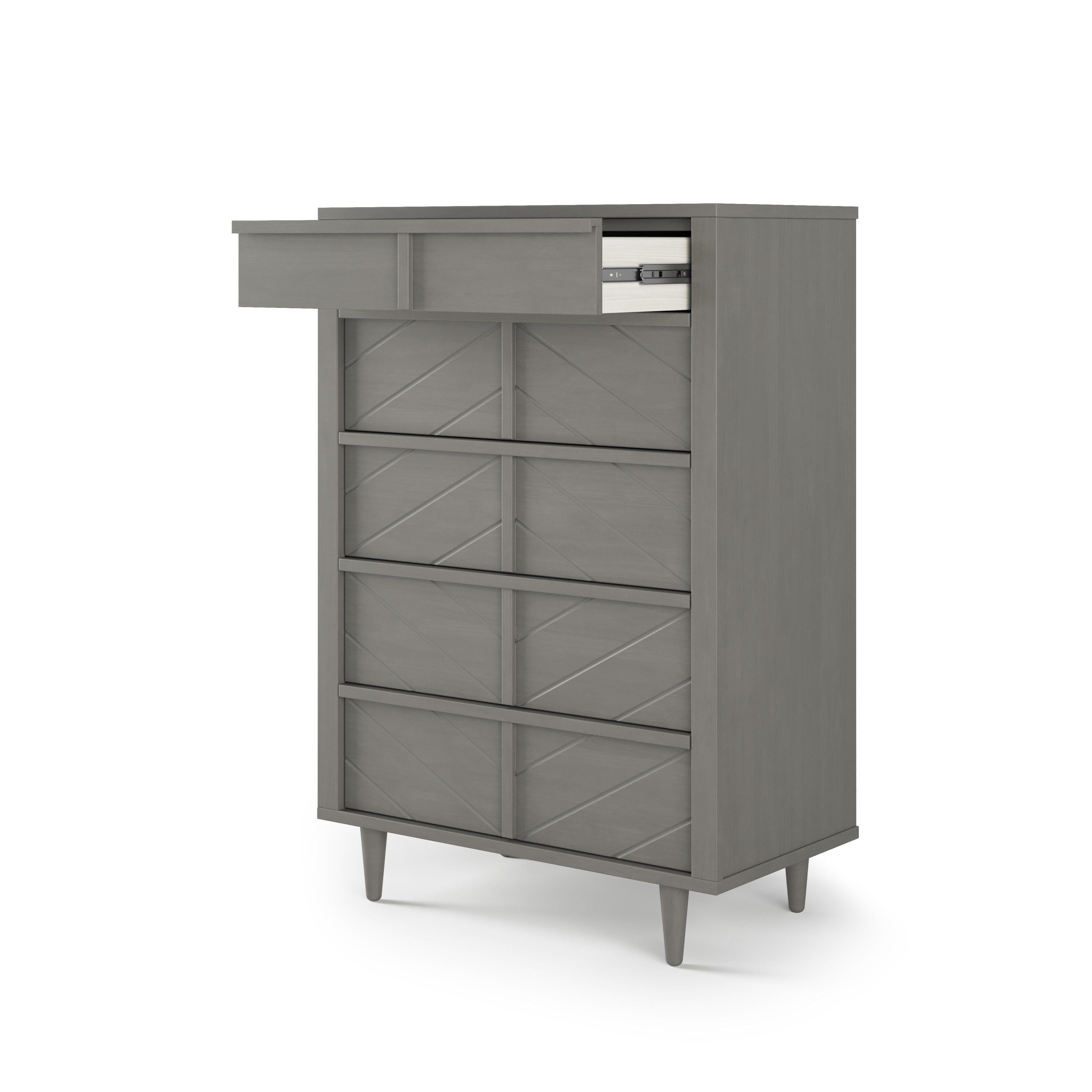 Surrey Hill 5 Drawer Chest, Lunar Gray