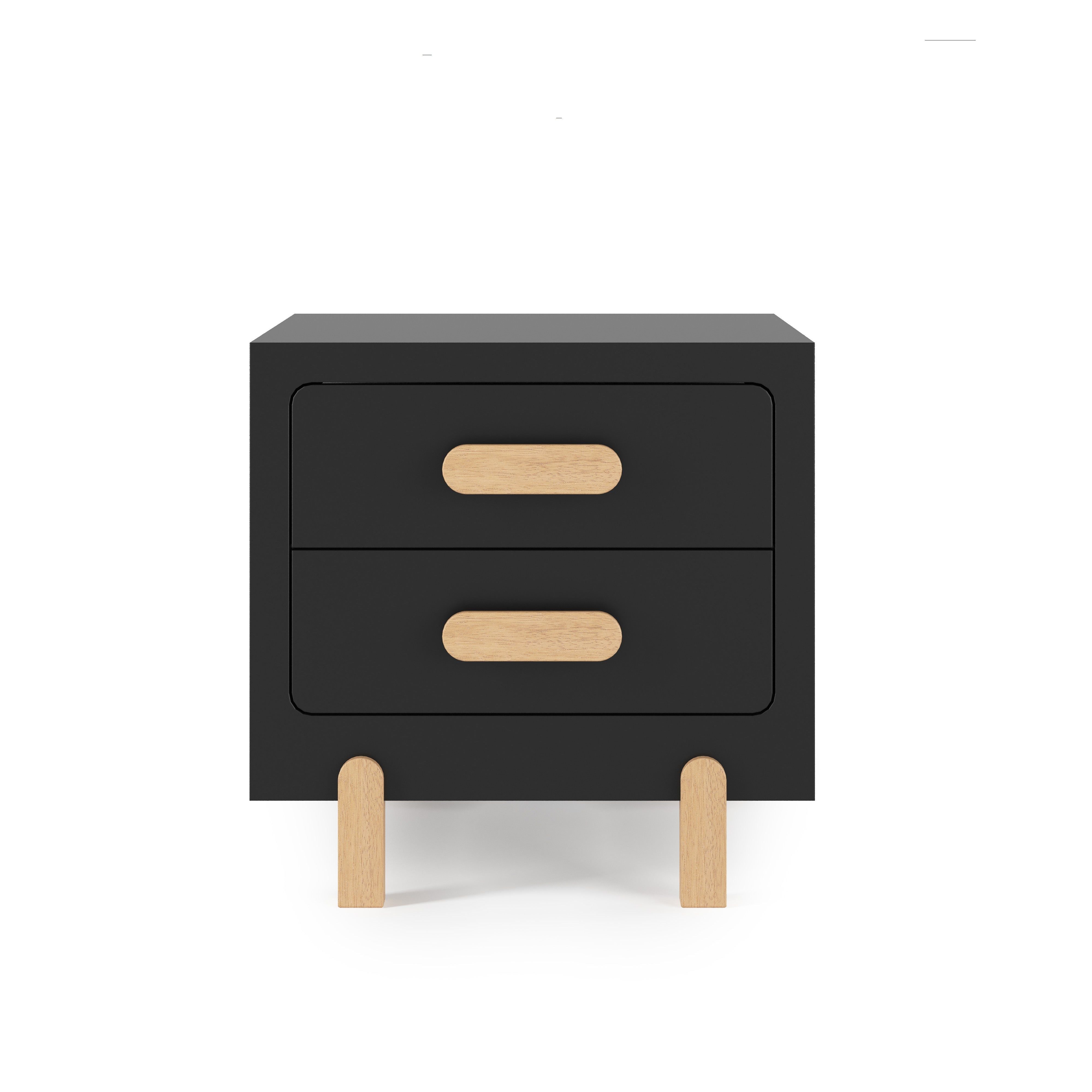 Park Heights Night Stand - Caviar Black