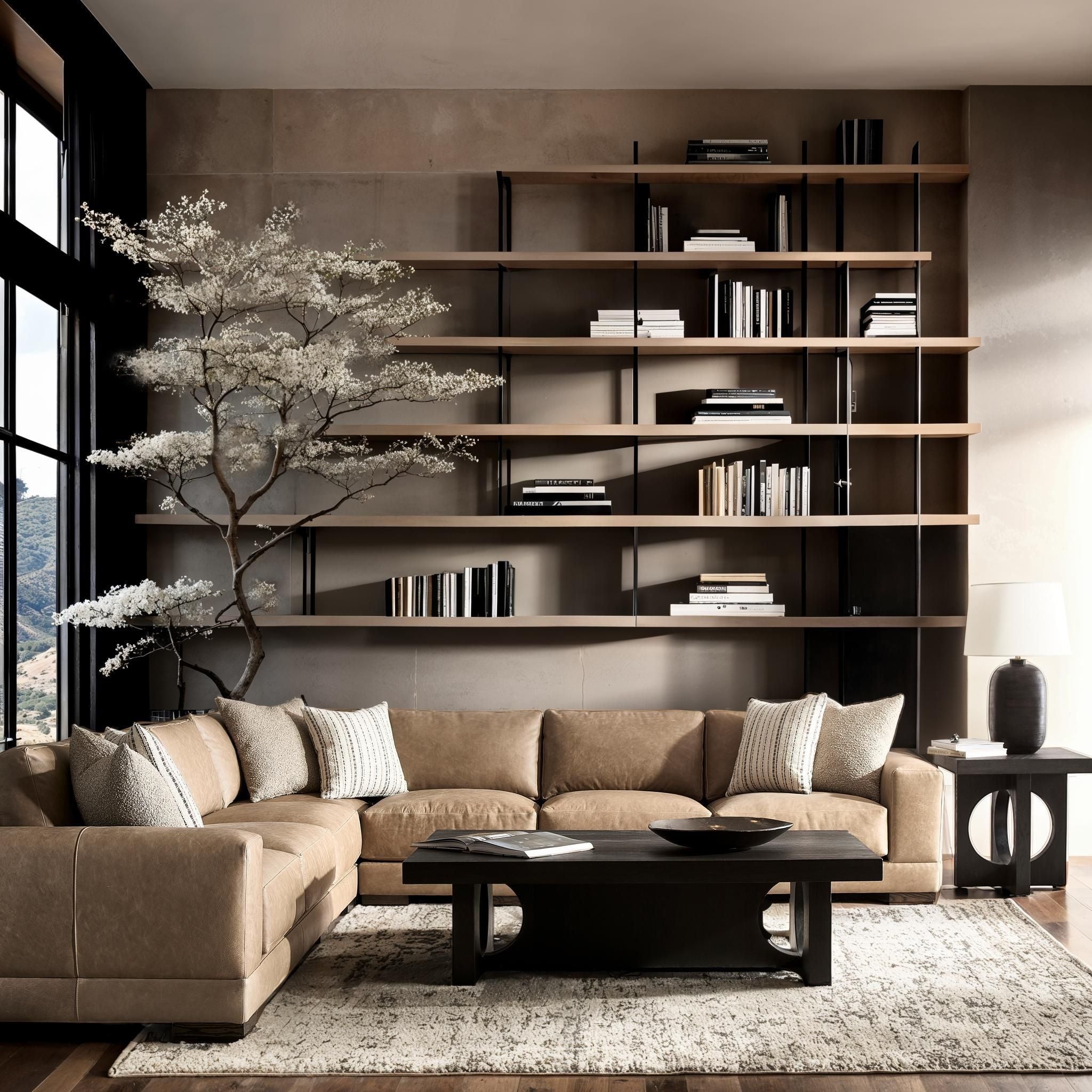 Bernhardt Furniture Lars Leather Sectional