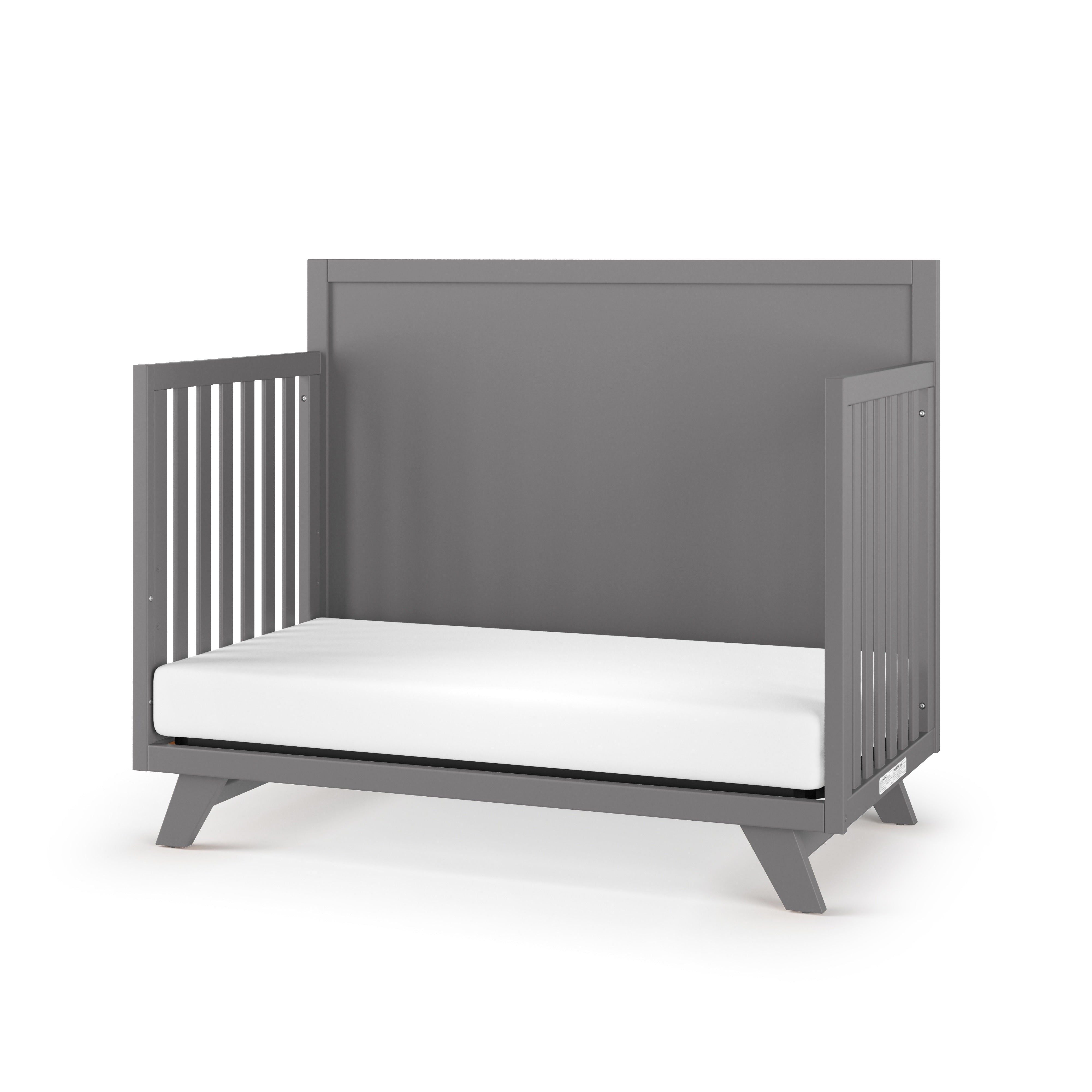 Soho 4-in-1 Flat Top Convertible Crib, Cool Gray