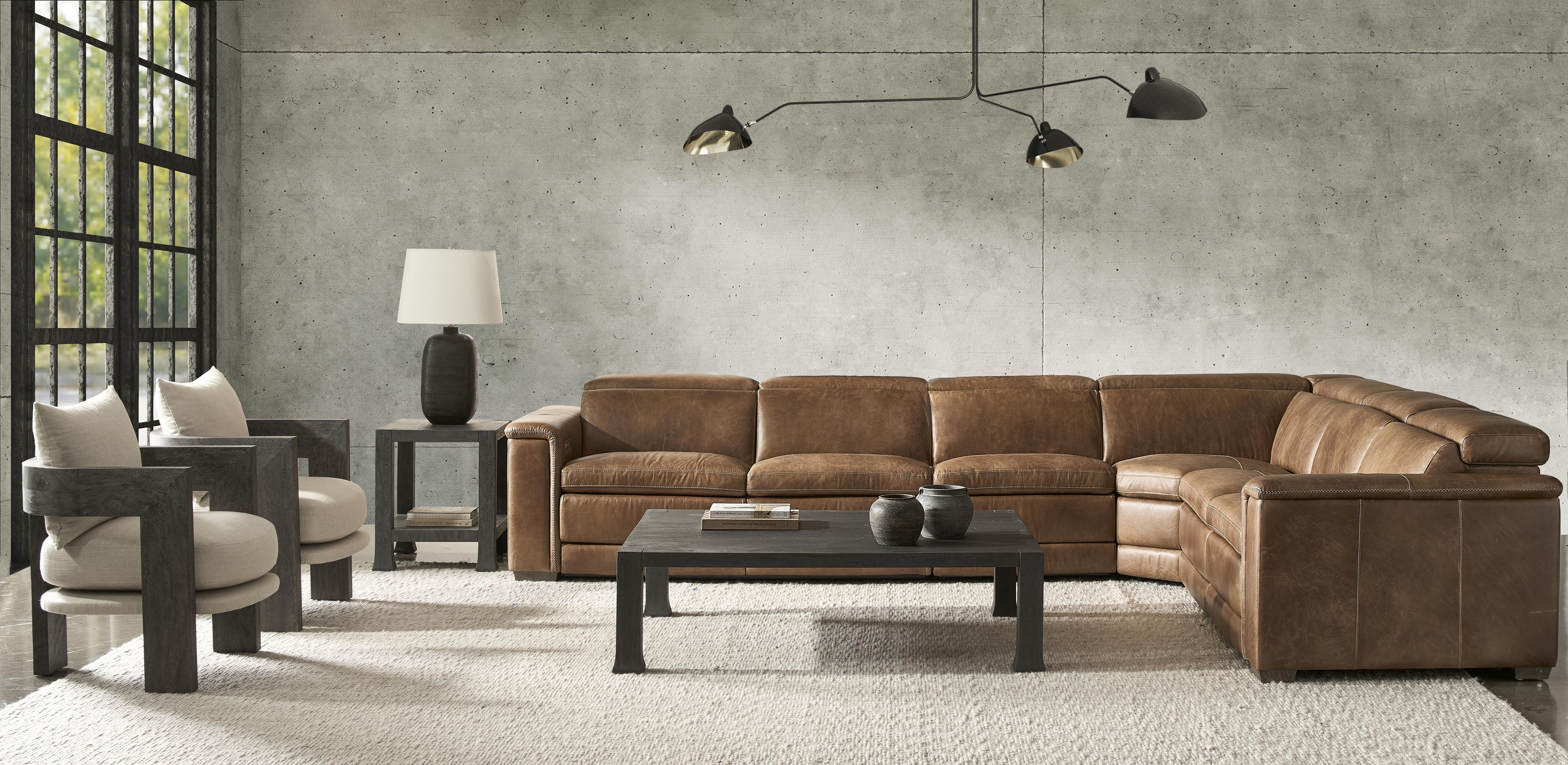 Bernhardt Furniture – Lioni Leather Power Motion Sectional