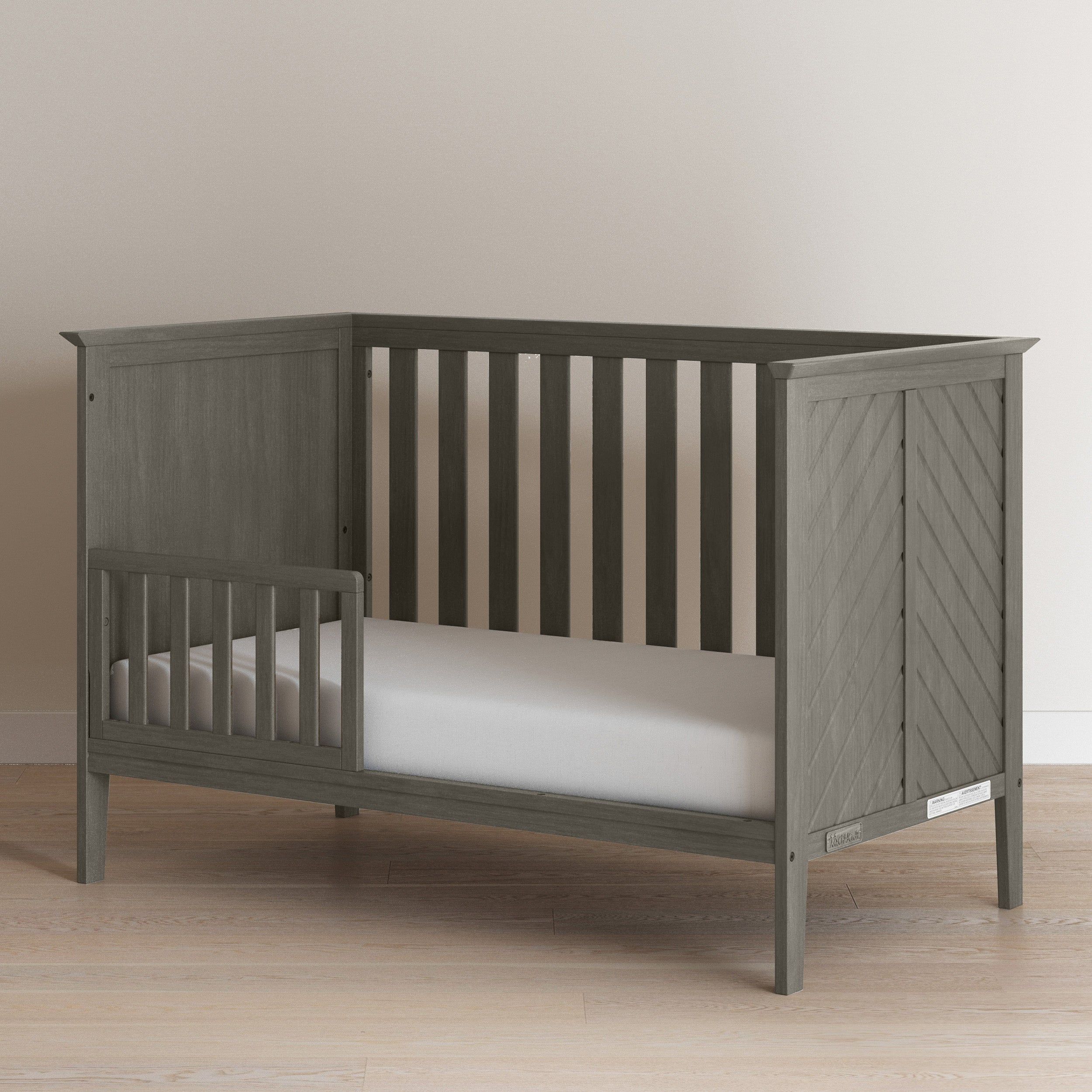 Atwood 3-in-1 Euro Convertible Crib, Lunar Gray