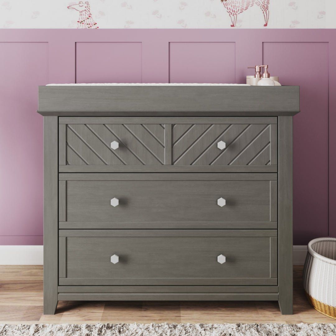 Atwood 3-Drawer Dresser, Lunar Gray