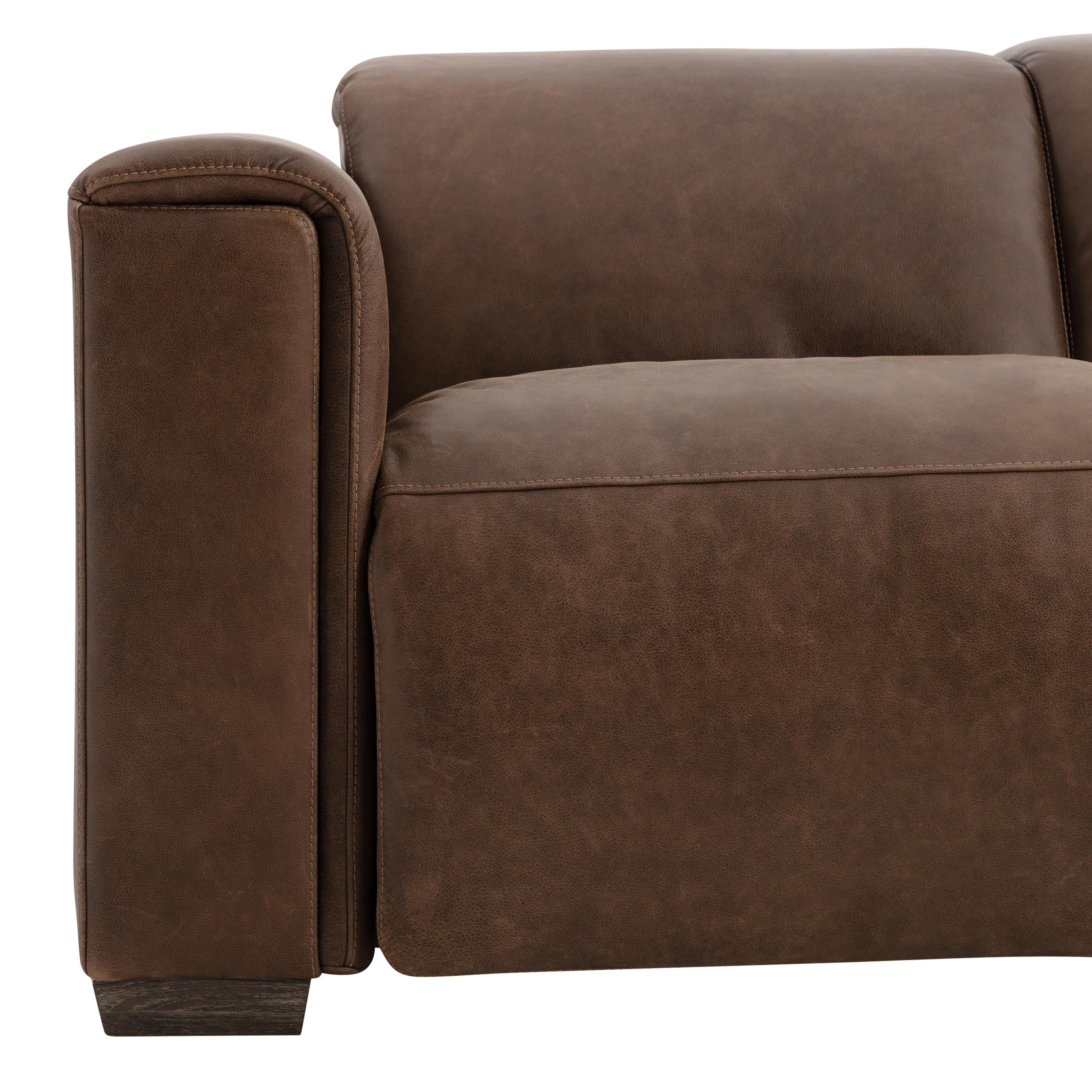 Bernhardt Furniture – Billings Leather Power Motion Sofa