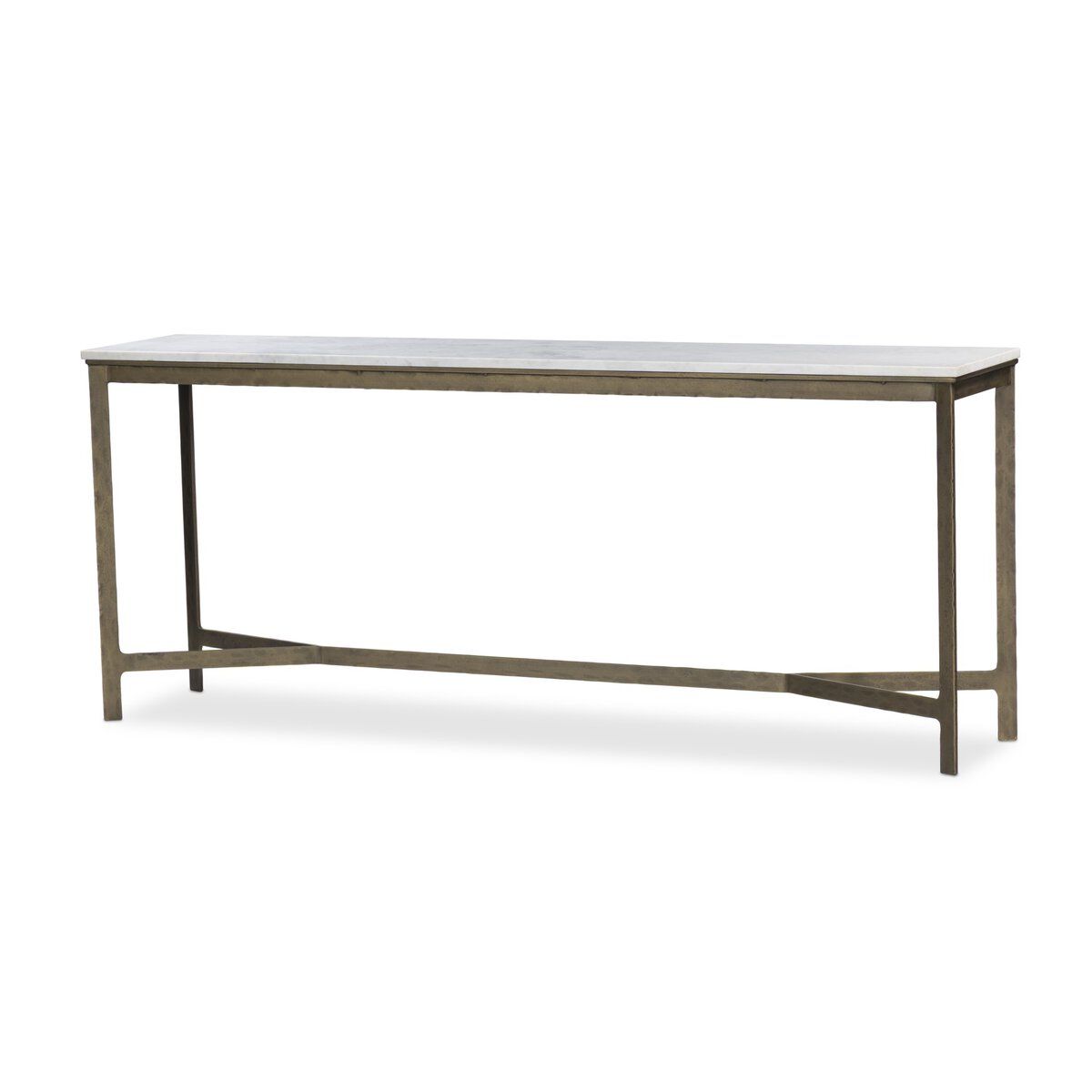 Hammered Iron Console Table
