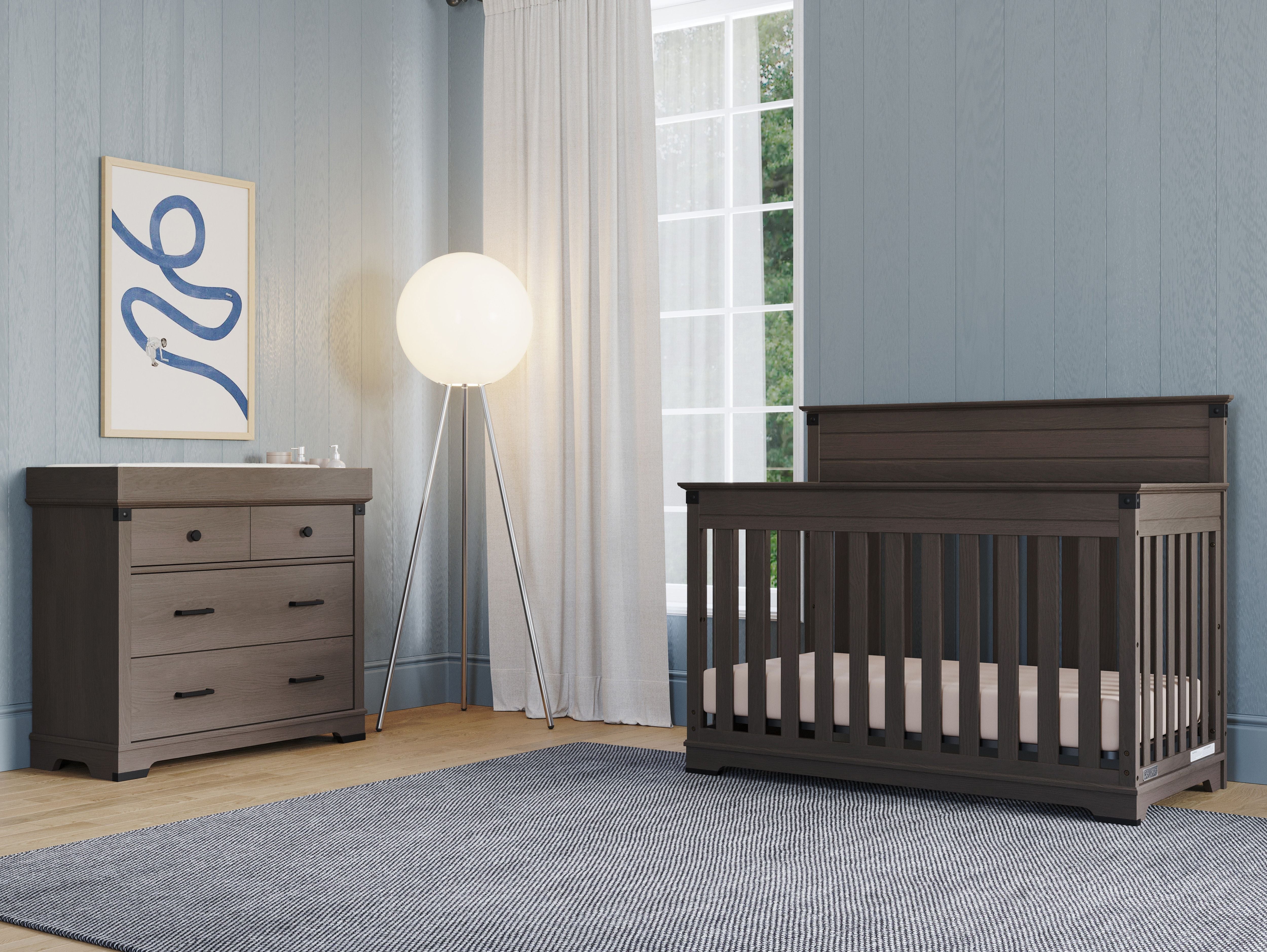 Universal Changing Table Topper, Dapper Gray by Halo Sleep