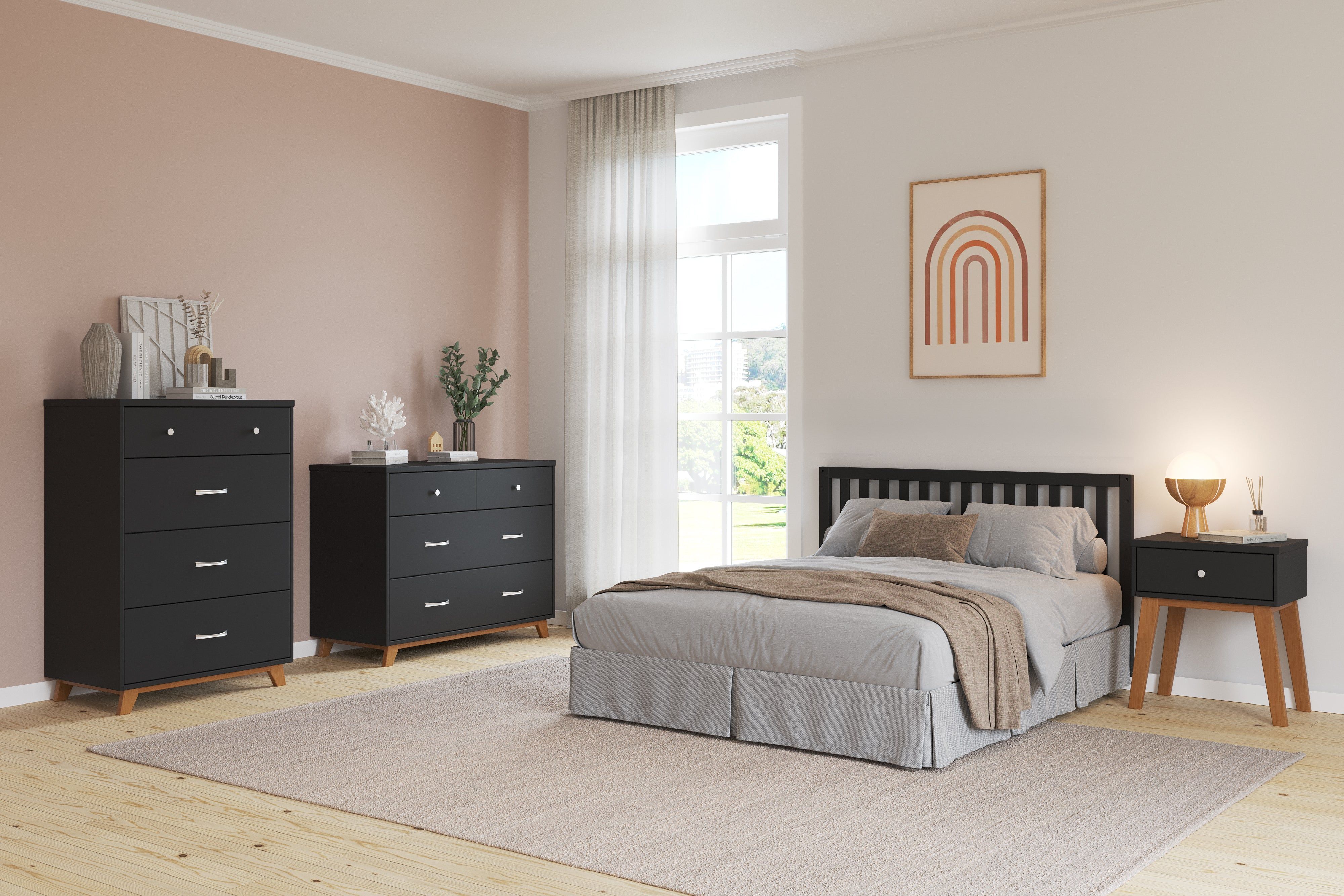 Soho Nightstand, Ebony