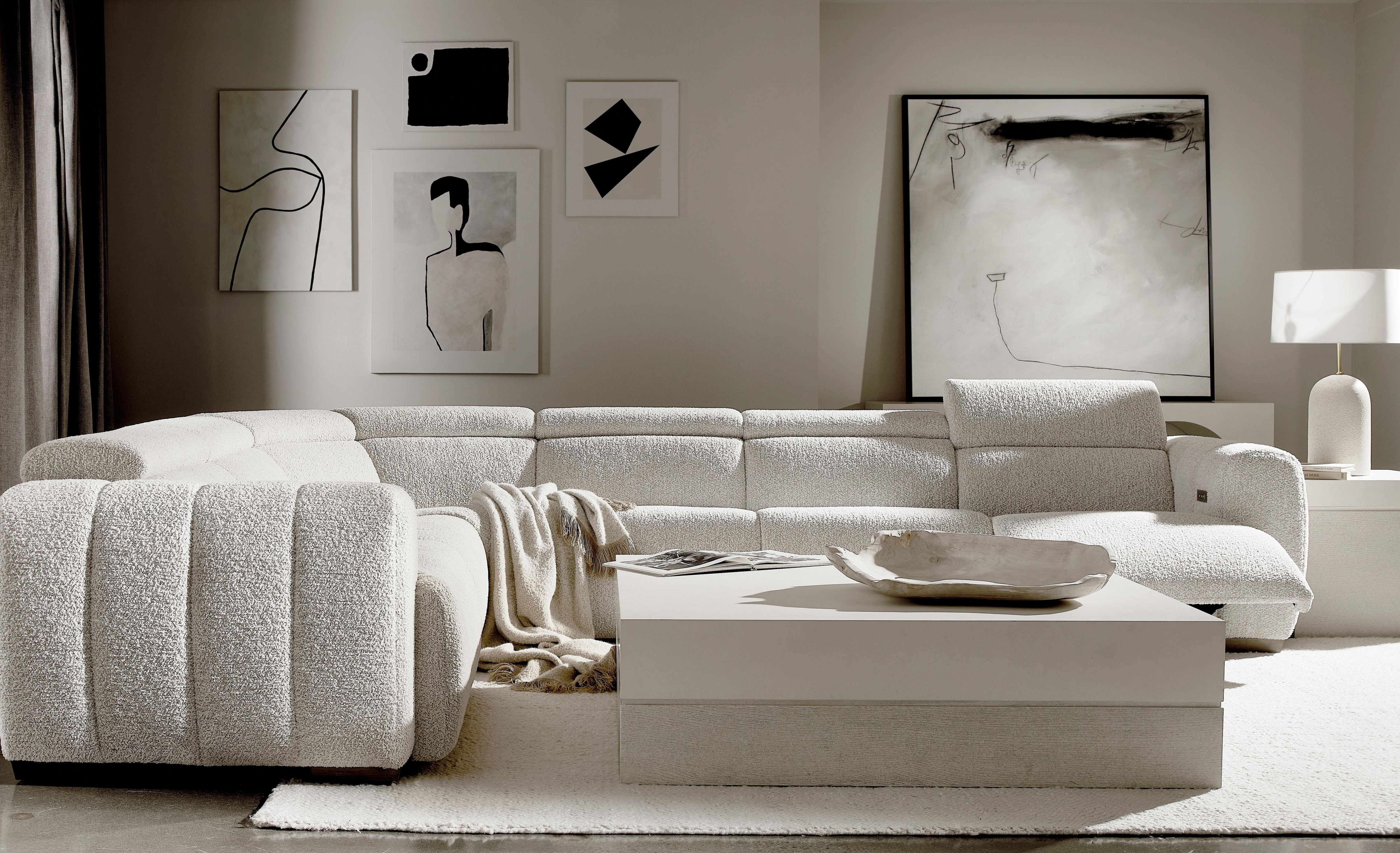 Bernhardt Furniture – Aldo Fabric Power Motion Sectional