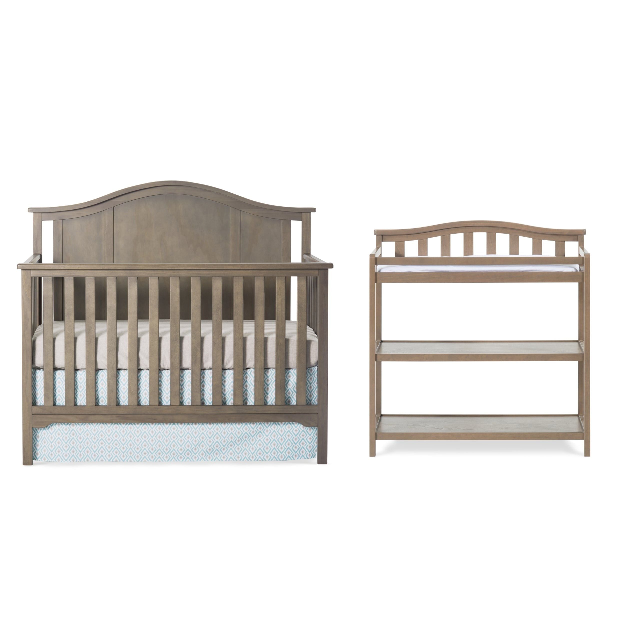 Arch Top Baby Changing Table - Dusty Heather