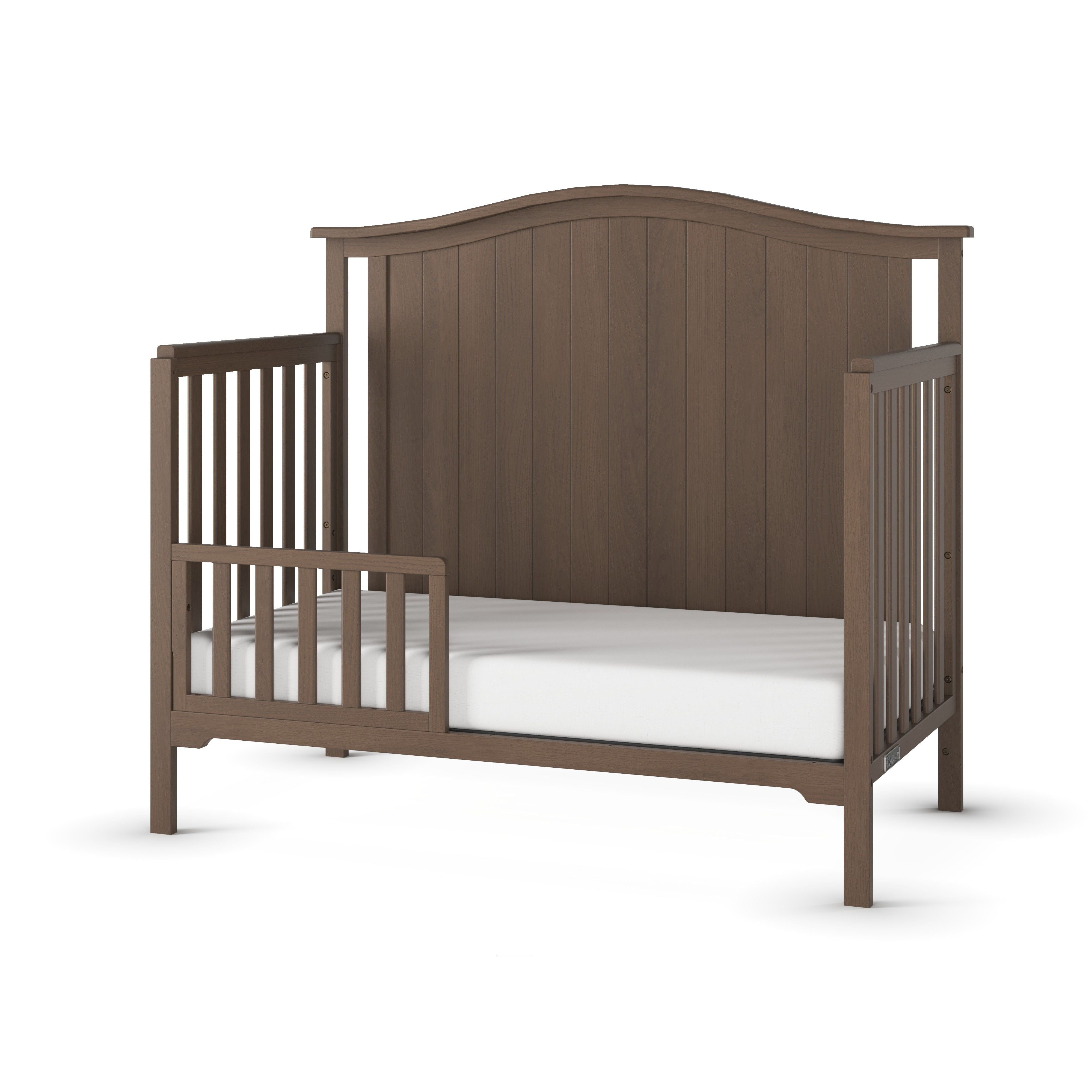 Hampton Arch Top 4-in-1 Convertible Crib in Dusty Heather